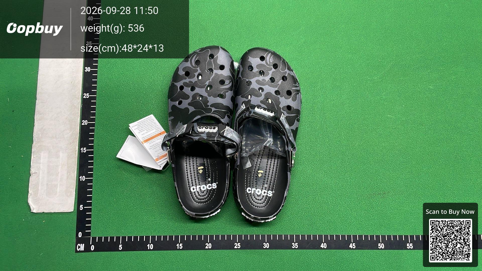 Foto QC 6 de BAPE Classic Clog Rubber Black Camo Yjump01