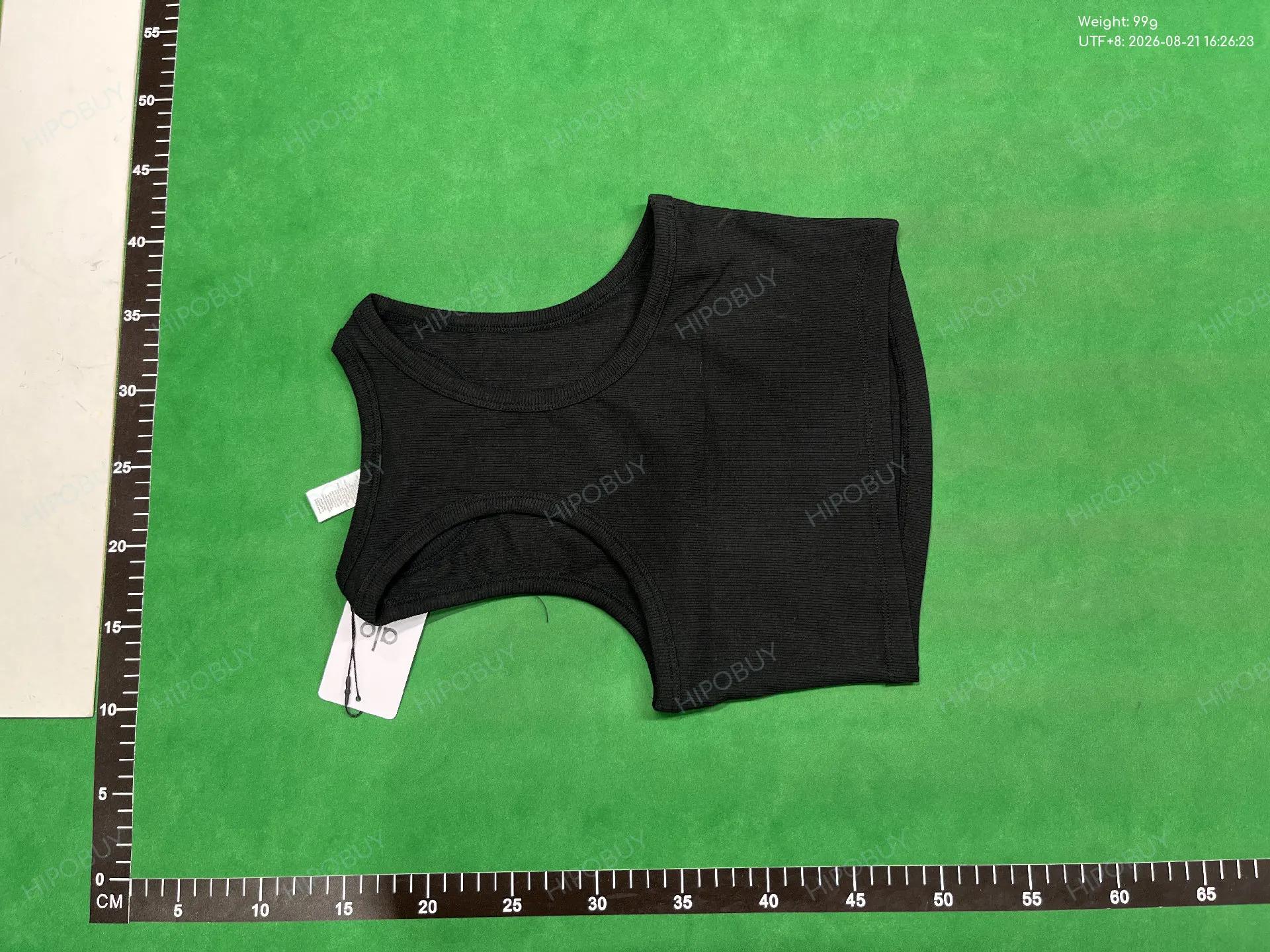 Foto QC 3 de Alo Yoga Ribbed High Neck Cropped Tank Black