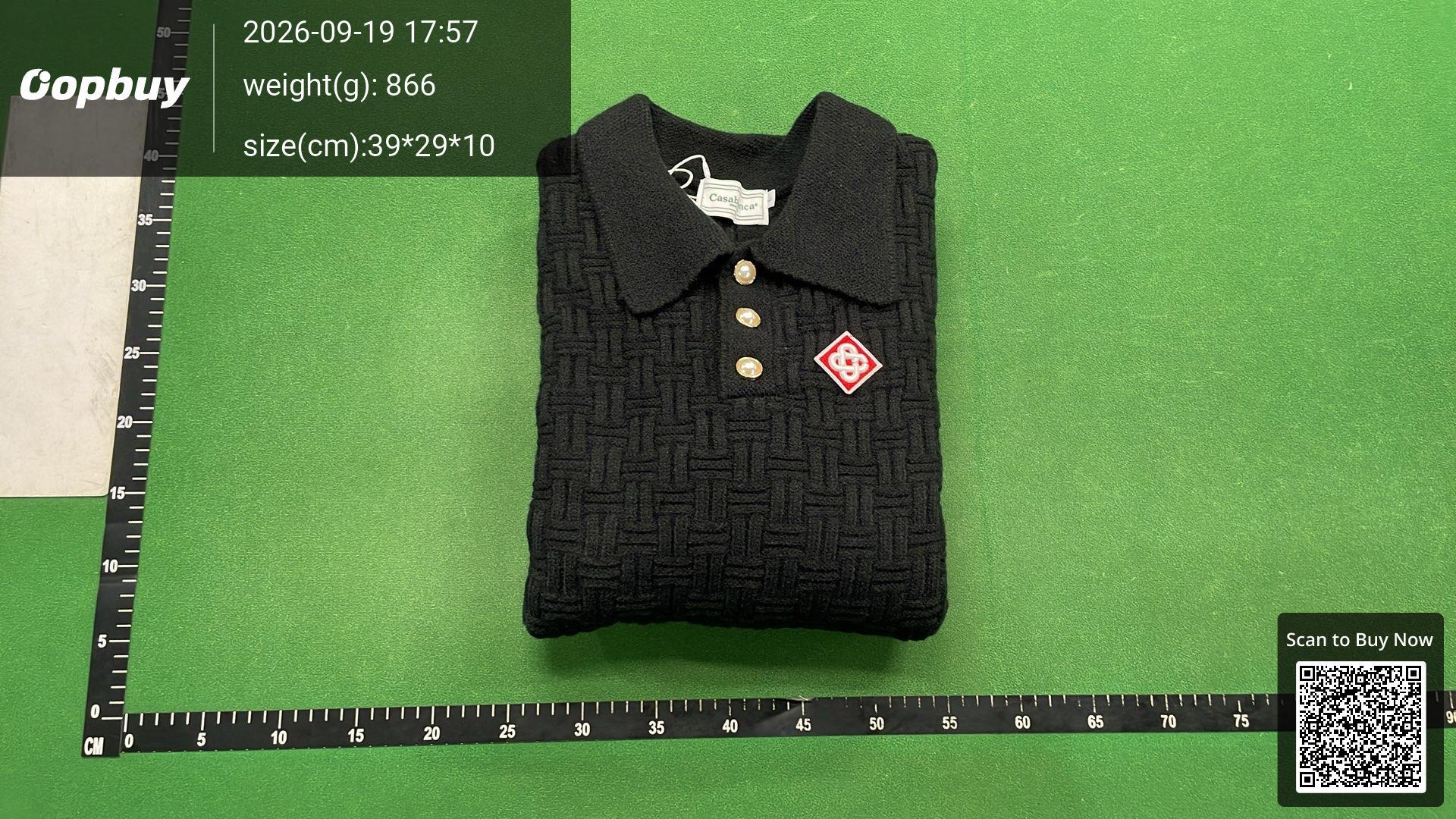 Foto QC 8 de Casablanca Casa Sport Sweater Fluffy Knit Polo Multicolor