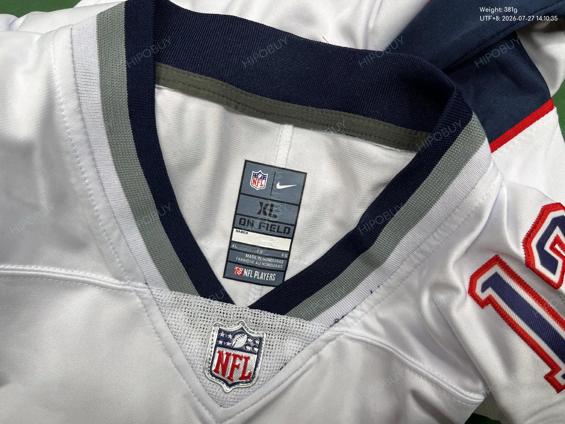 Foto QC 5 de NFL x New England Patriots Retro 2000 Tom Brady #12 Home Jersey Navy