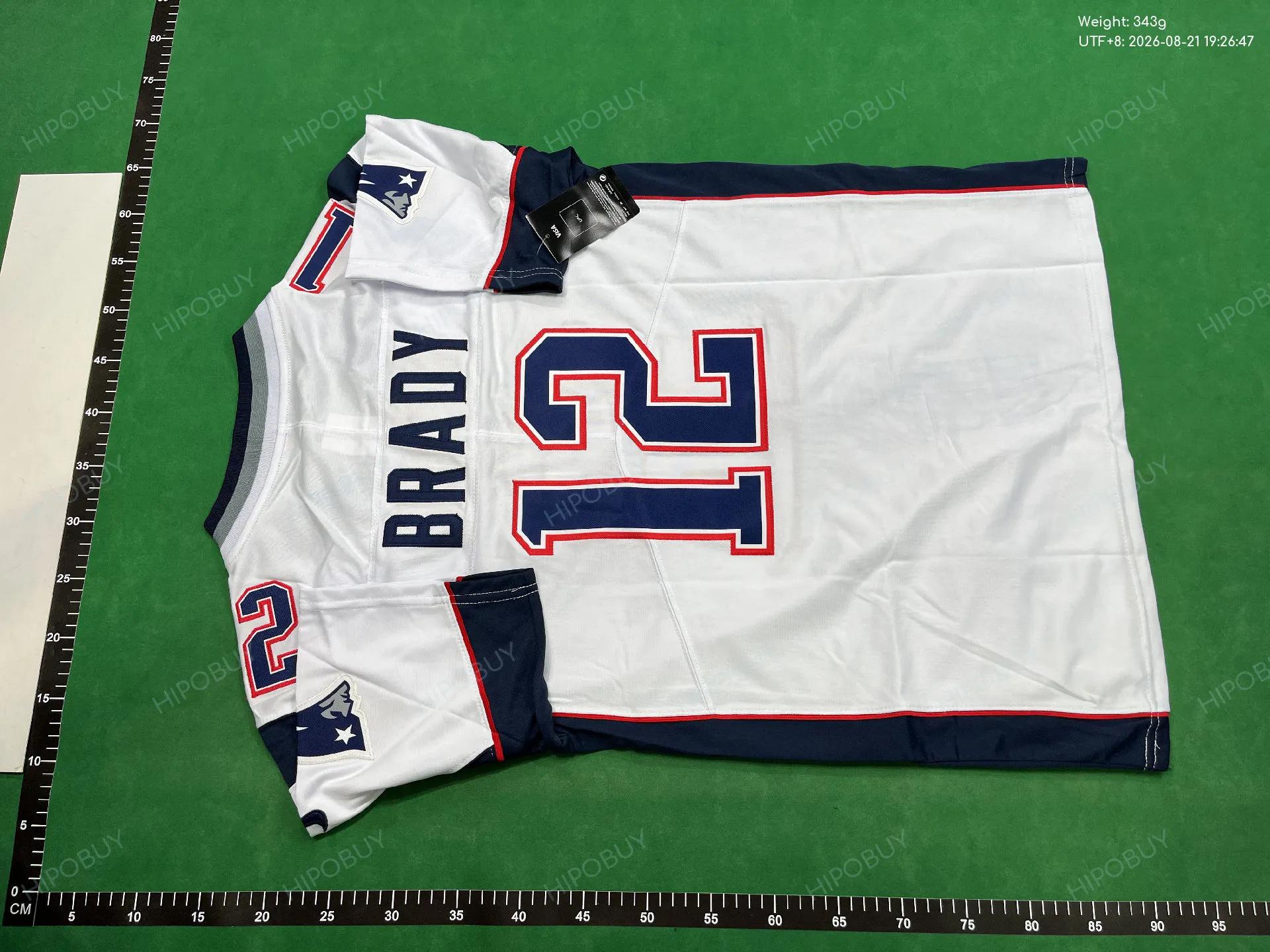 Foto QC 3 de NFL x New England Patriots Retro 2000 Tom Brady #12 Home Jersey Navy