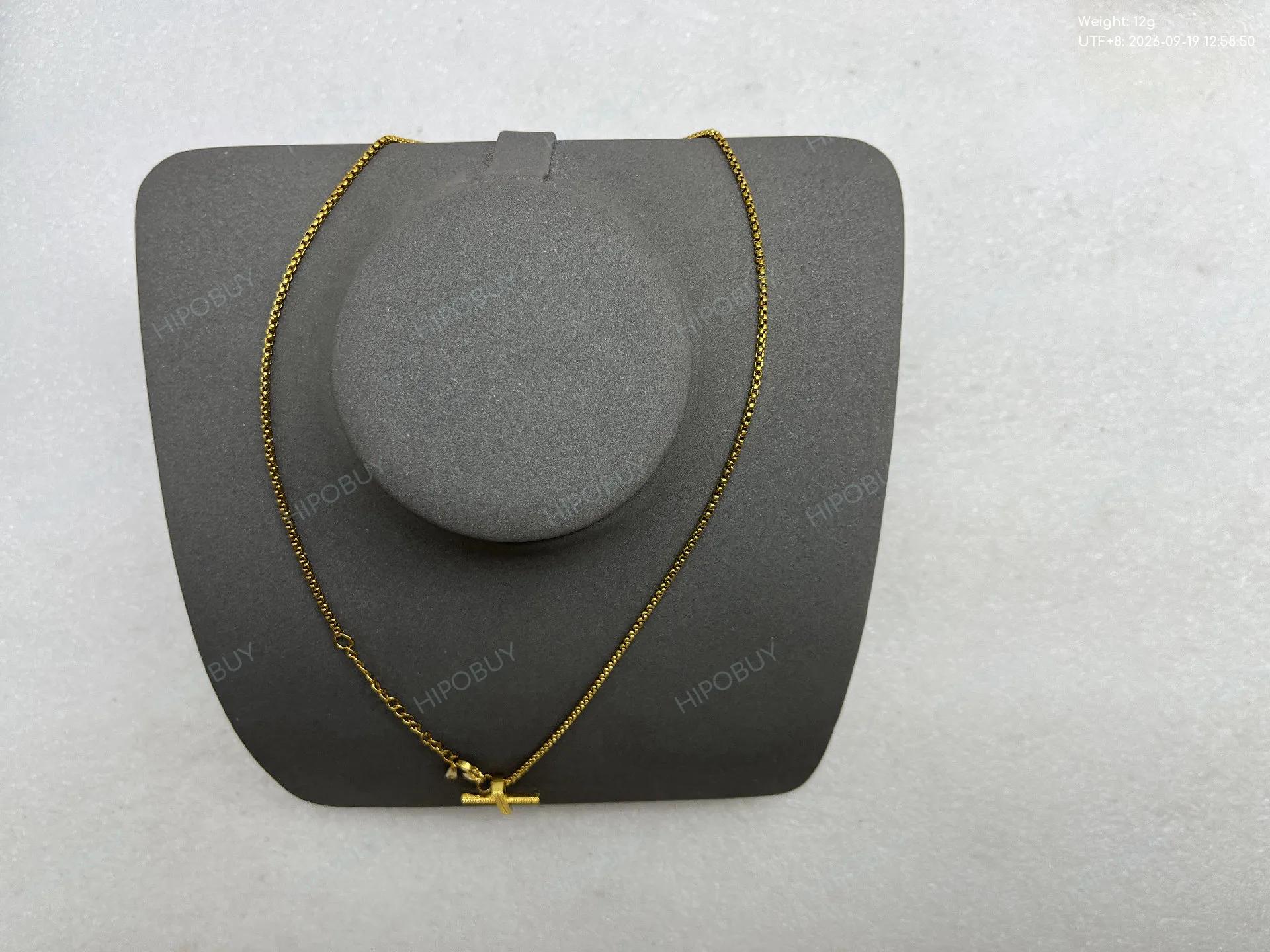 Foto QC 1 de Other Cross Necklace Metal Zircon Gold