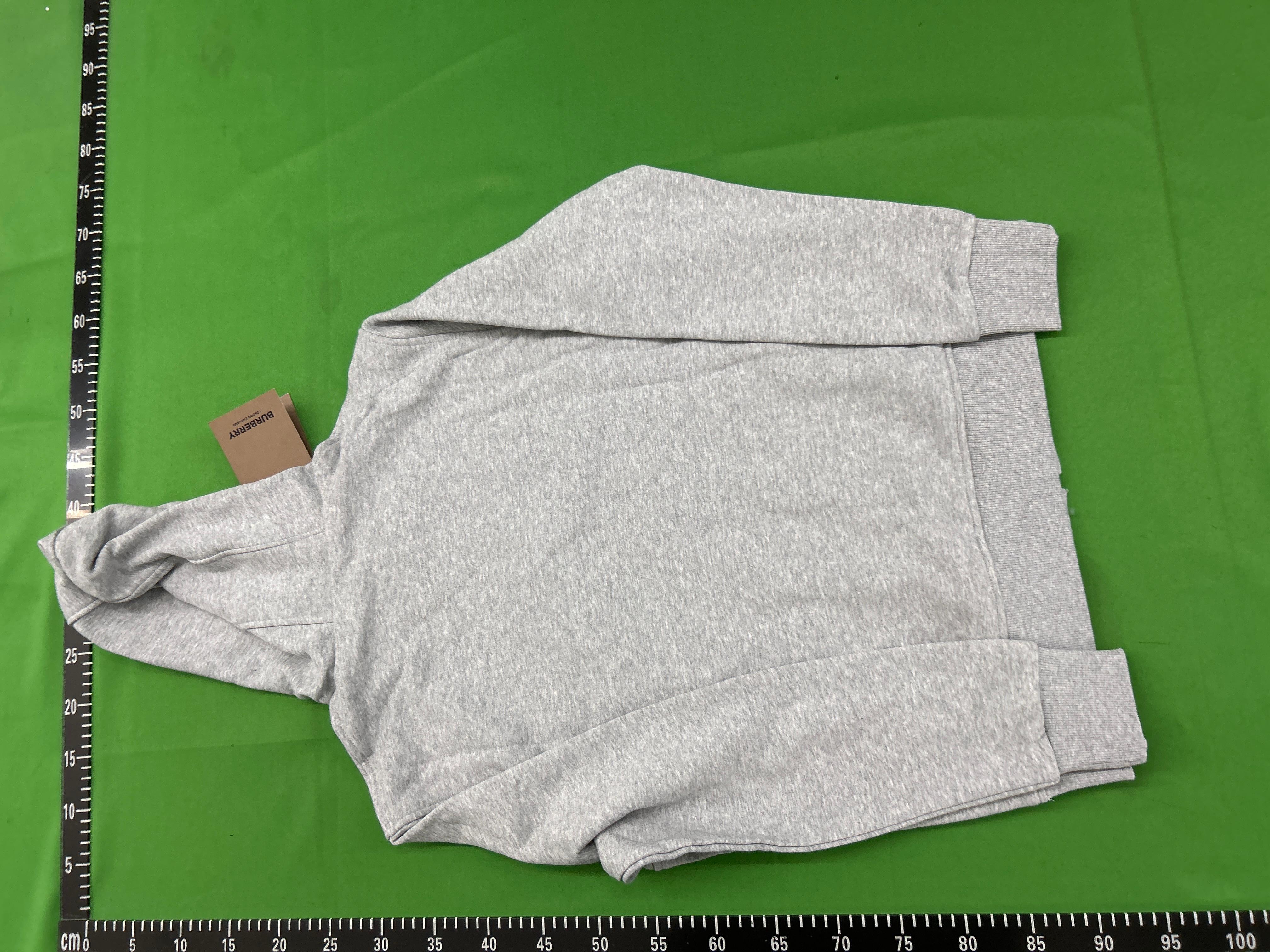 Foto QC 4 de Burberry Hoodie Check Lined Zip Up Grey