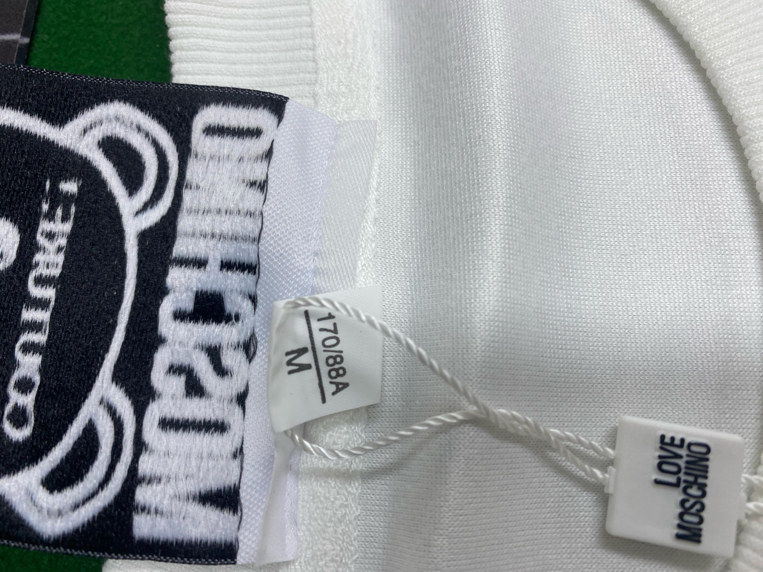 Foto QC 2 de Moschino Swim Bear Graphic Crewneck Sweater White