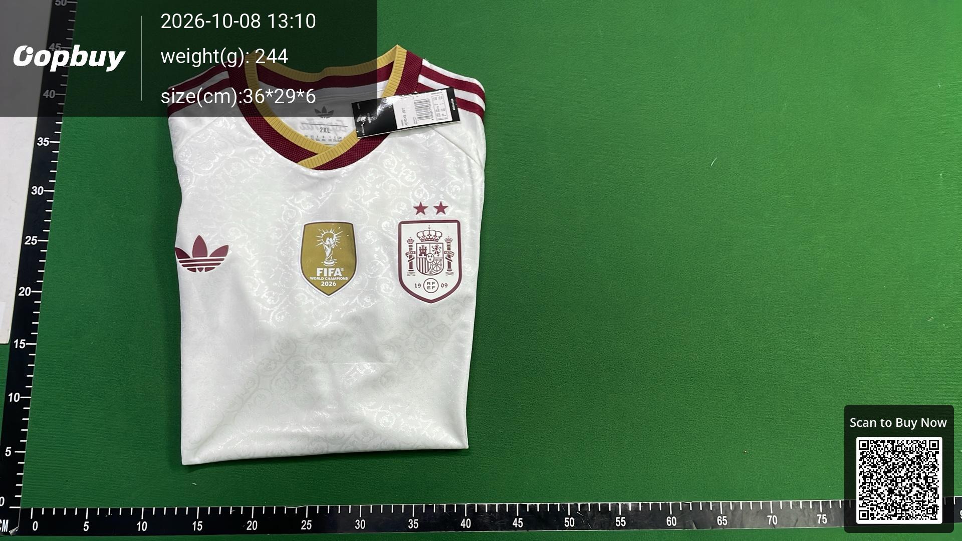 Foto QC 6 de adidas x Spain 2026 Away 2-Star Lamine Yamal #19 Jersey White