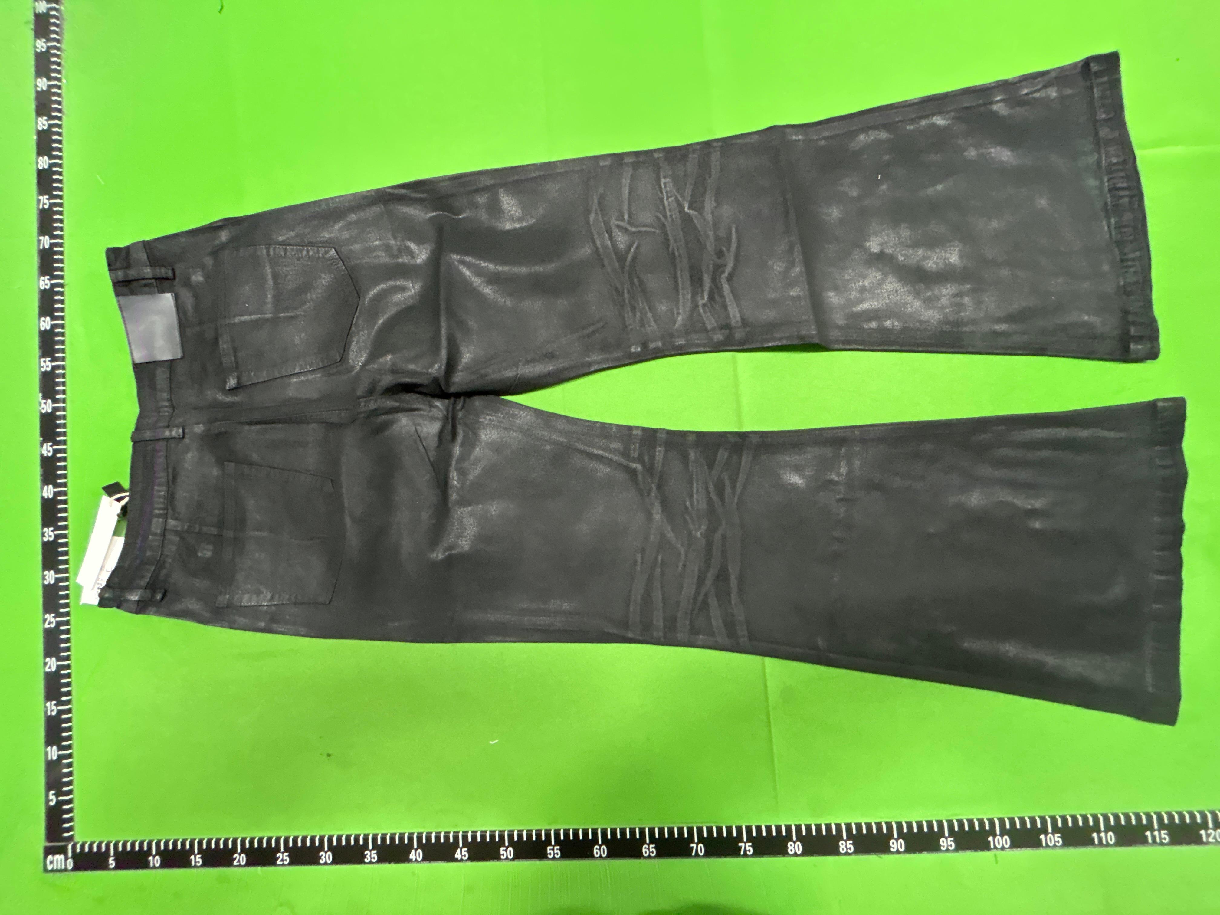 Foto QC 3 de MIJKO Jeans Coated Bootcut Wrinkled Black