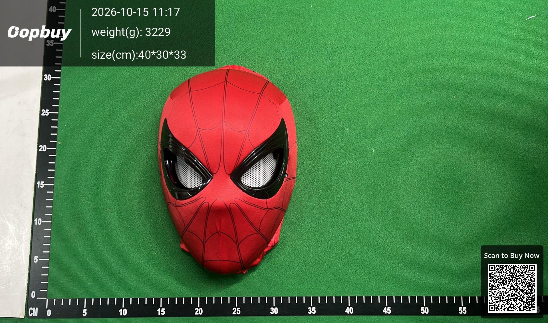 Foto QC 4 de Marvel Spider-Man Far From Home Electric Movable Eyes ABS and Fabric Mask