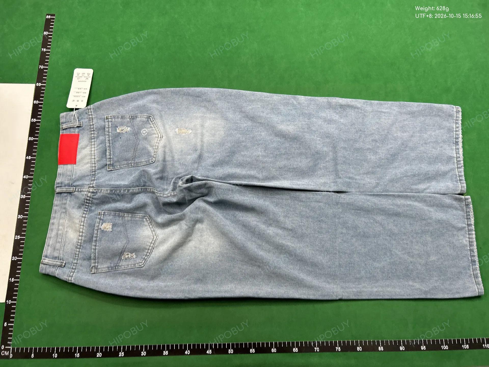 Foto QC 3 de Heaven Can Wait Jeans Distressed Raw Edge Straight Washed Black