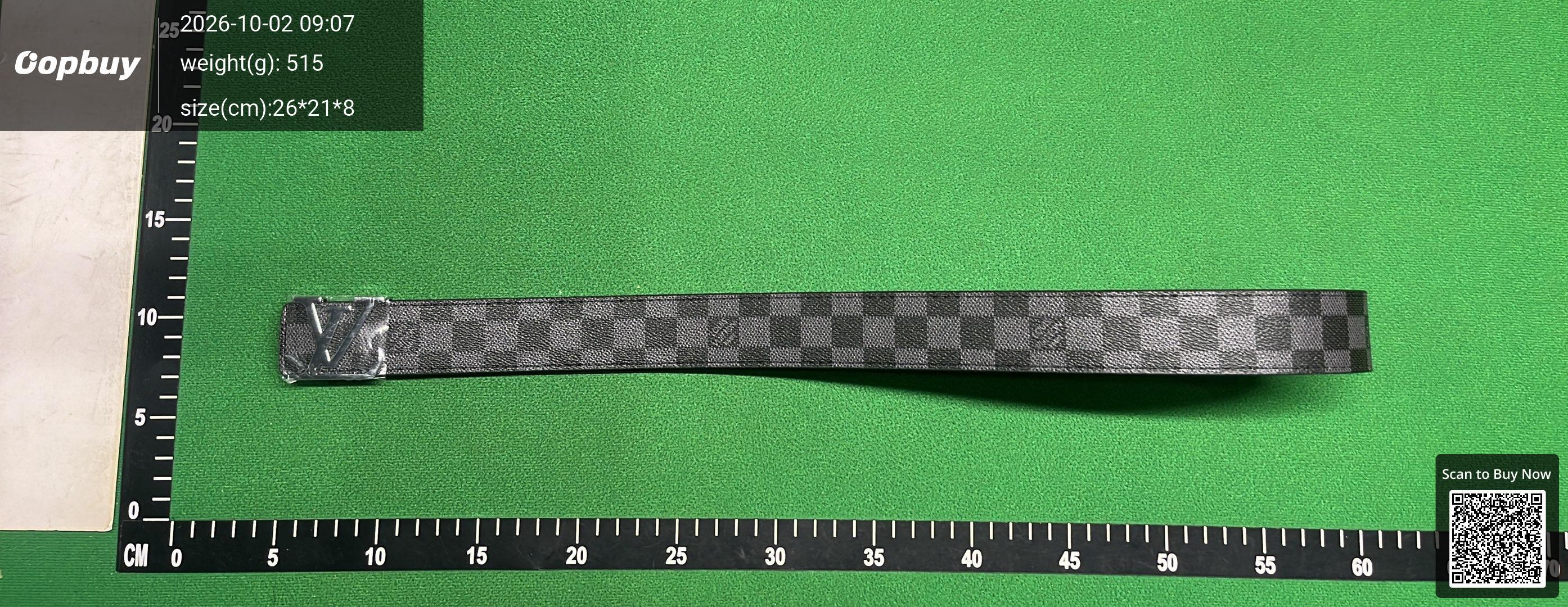 Foto QC 5 de Louis Vuitton LV Initiales Belt Damier Graphite