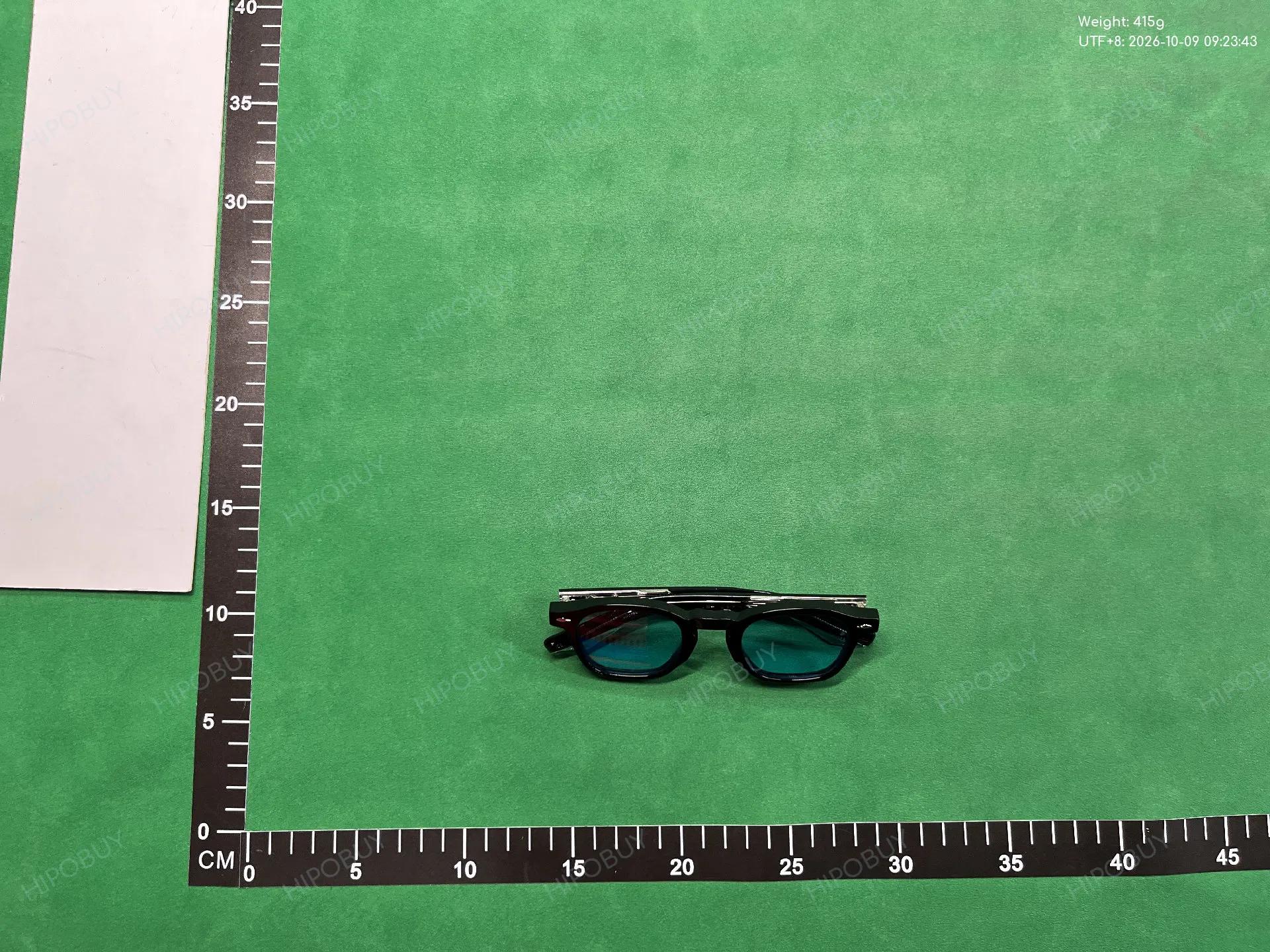 Foto QC 7 de Jacques Marie Mage Zephirin Square-Frame Acetate Sunglasses Havana Blue (JMMZE-3R)