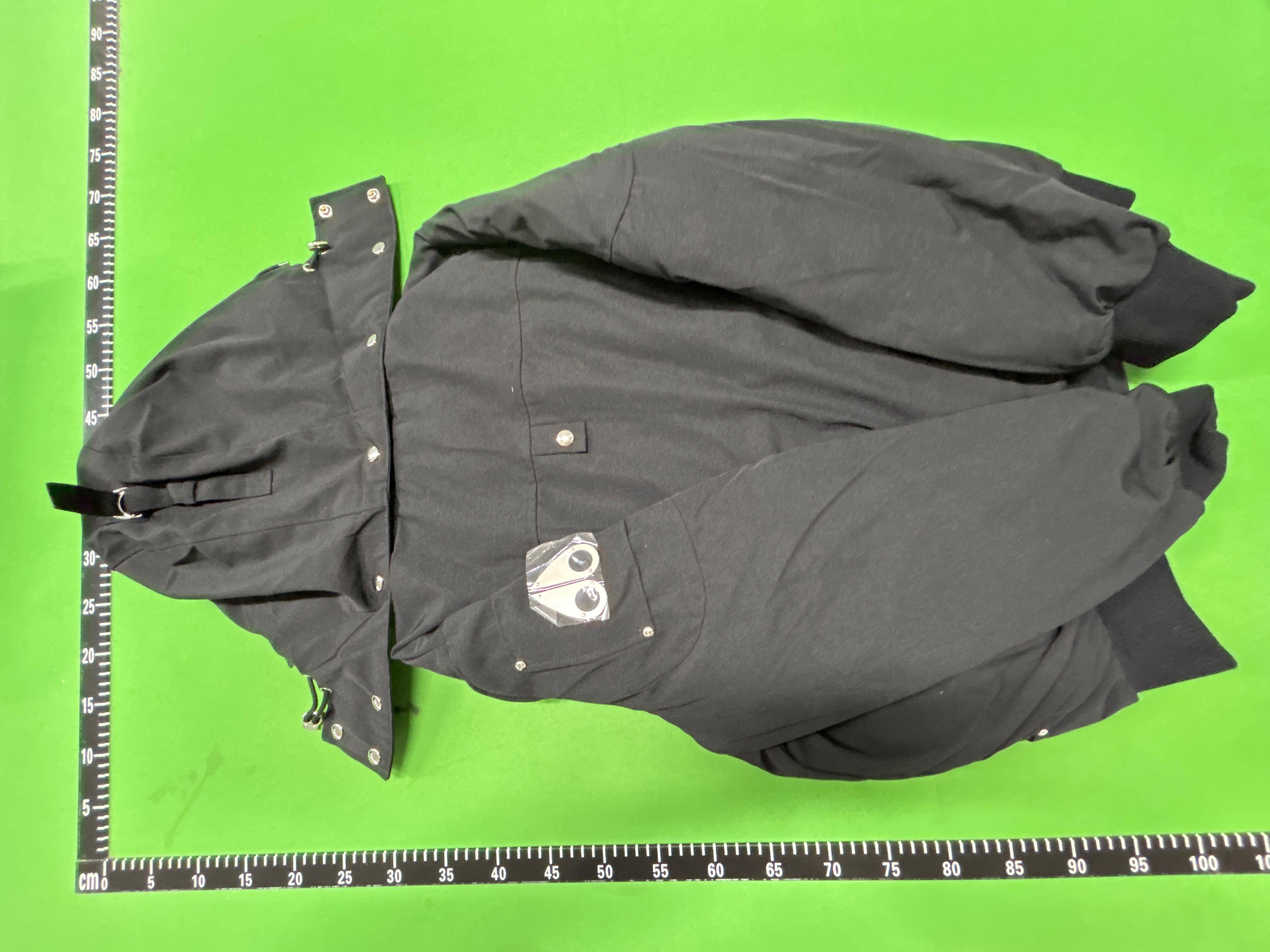 Foto QC 4 de Moose Knuckles Ballistic Down Bomber Jacket Fur Trim Dark Green