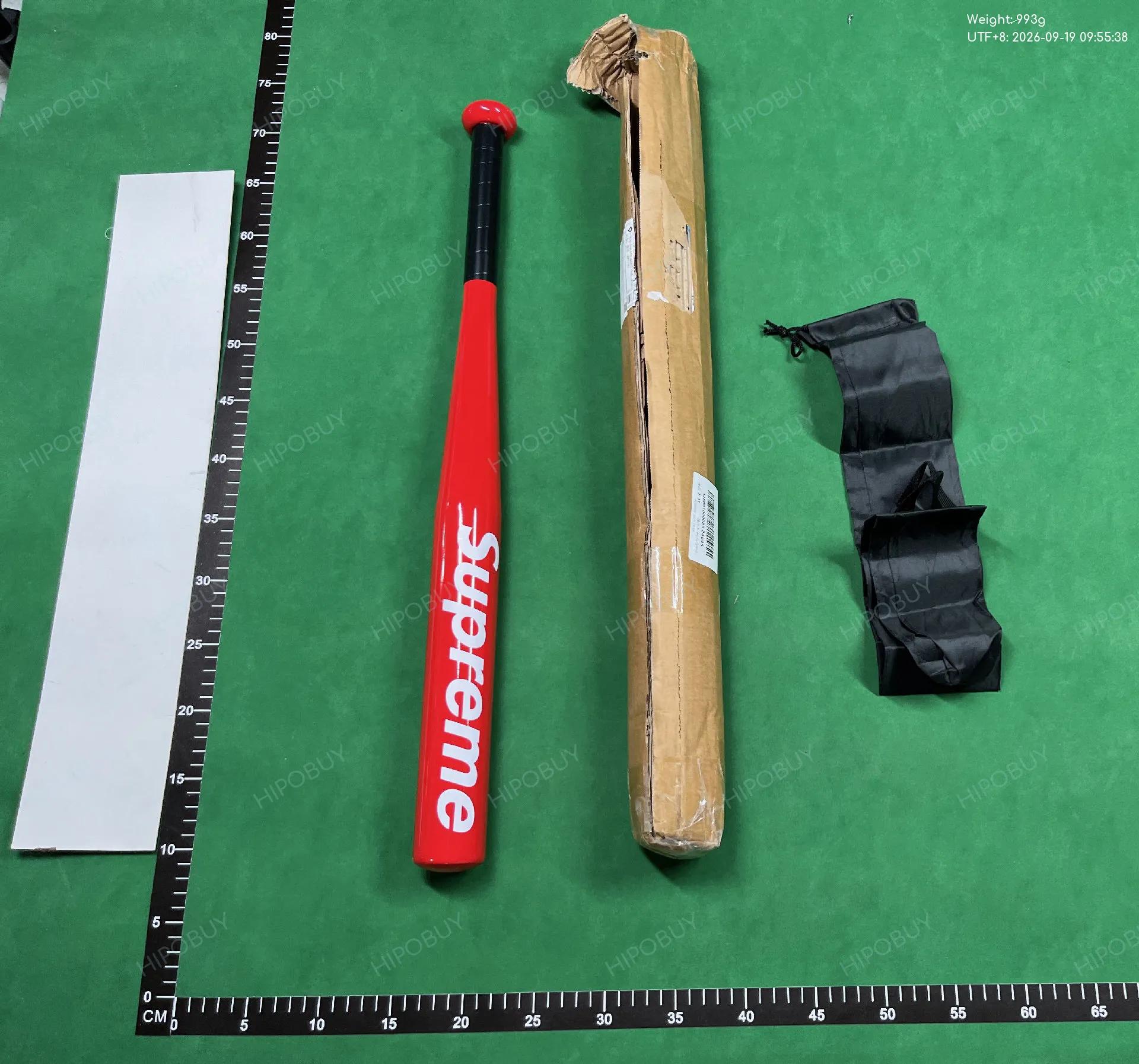 Foto QC 6 de Supreme Baseball Bat Black/Red Wood Baseball Bat