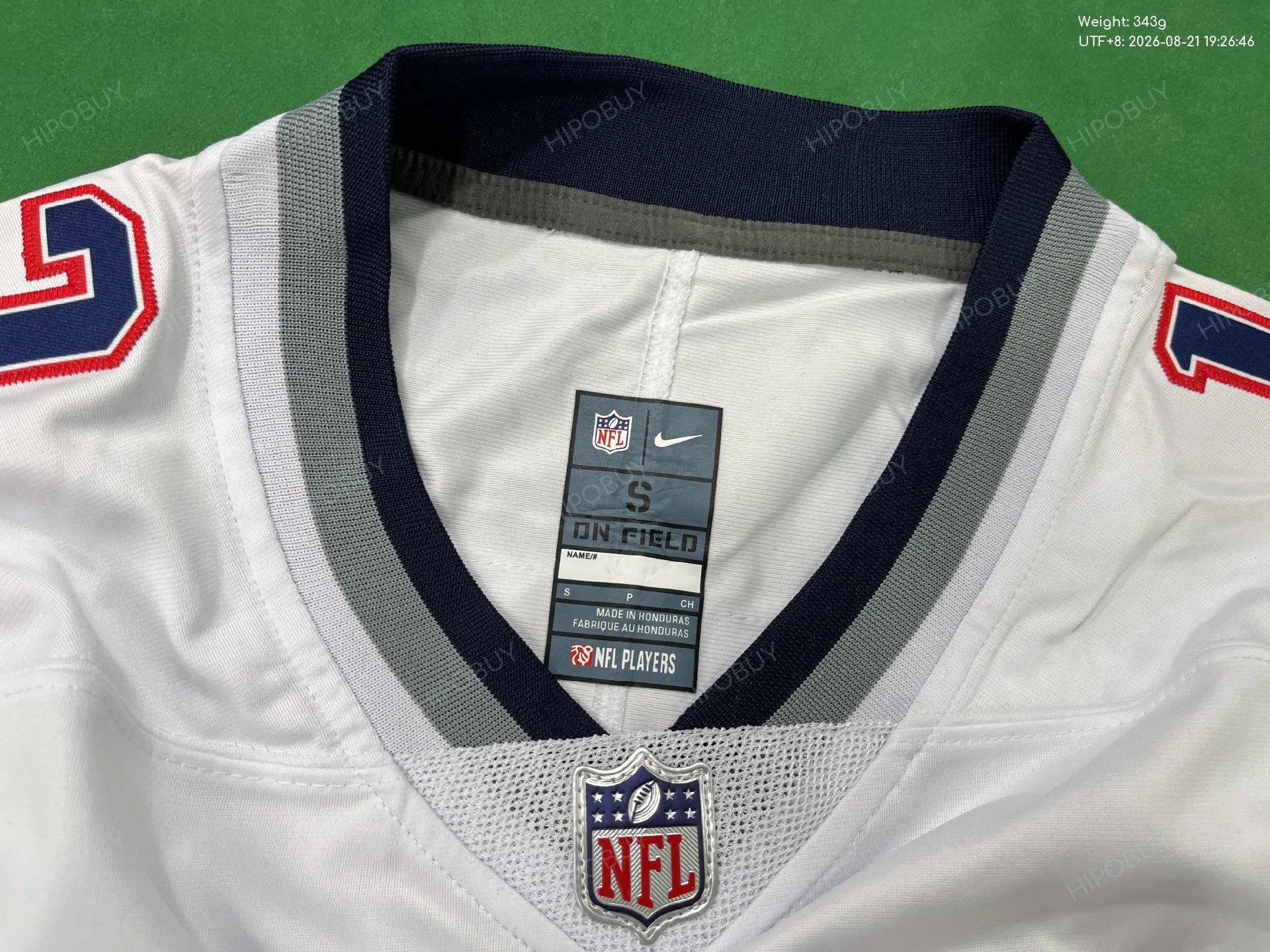 Foto QC 1 de NFL x New England Patriots Retro 2000 Tom Brady #12 Home Jersey Navy