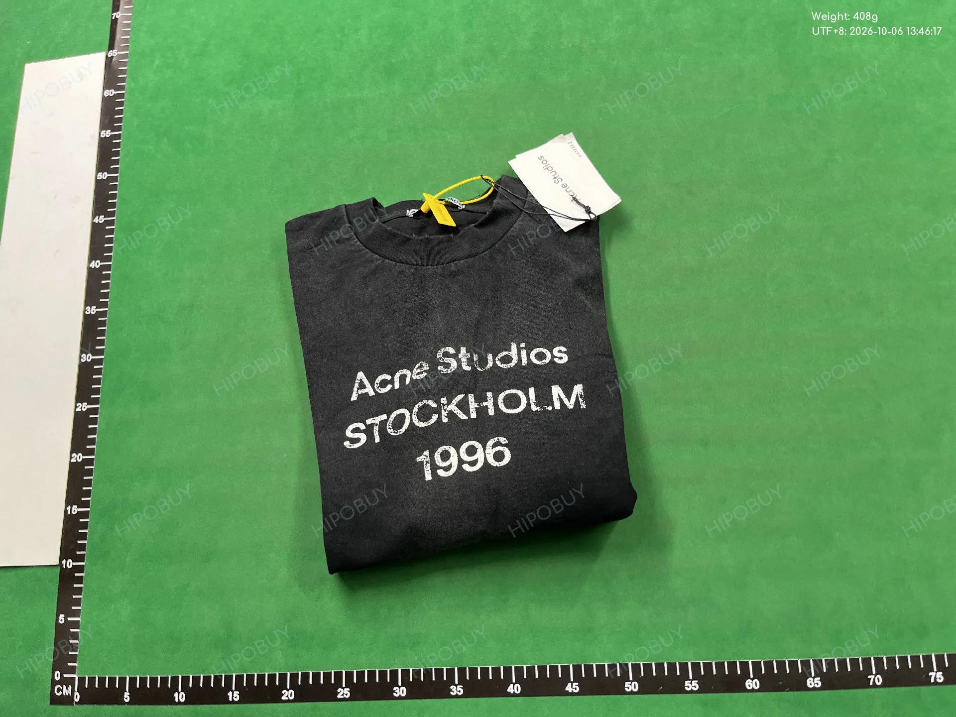 Foto QC 4 de Acne Studios T-shirt Stockholm 1996 Distressed Long-sleeve White