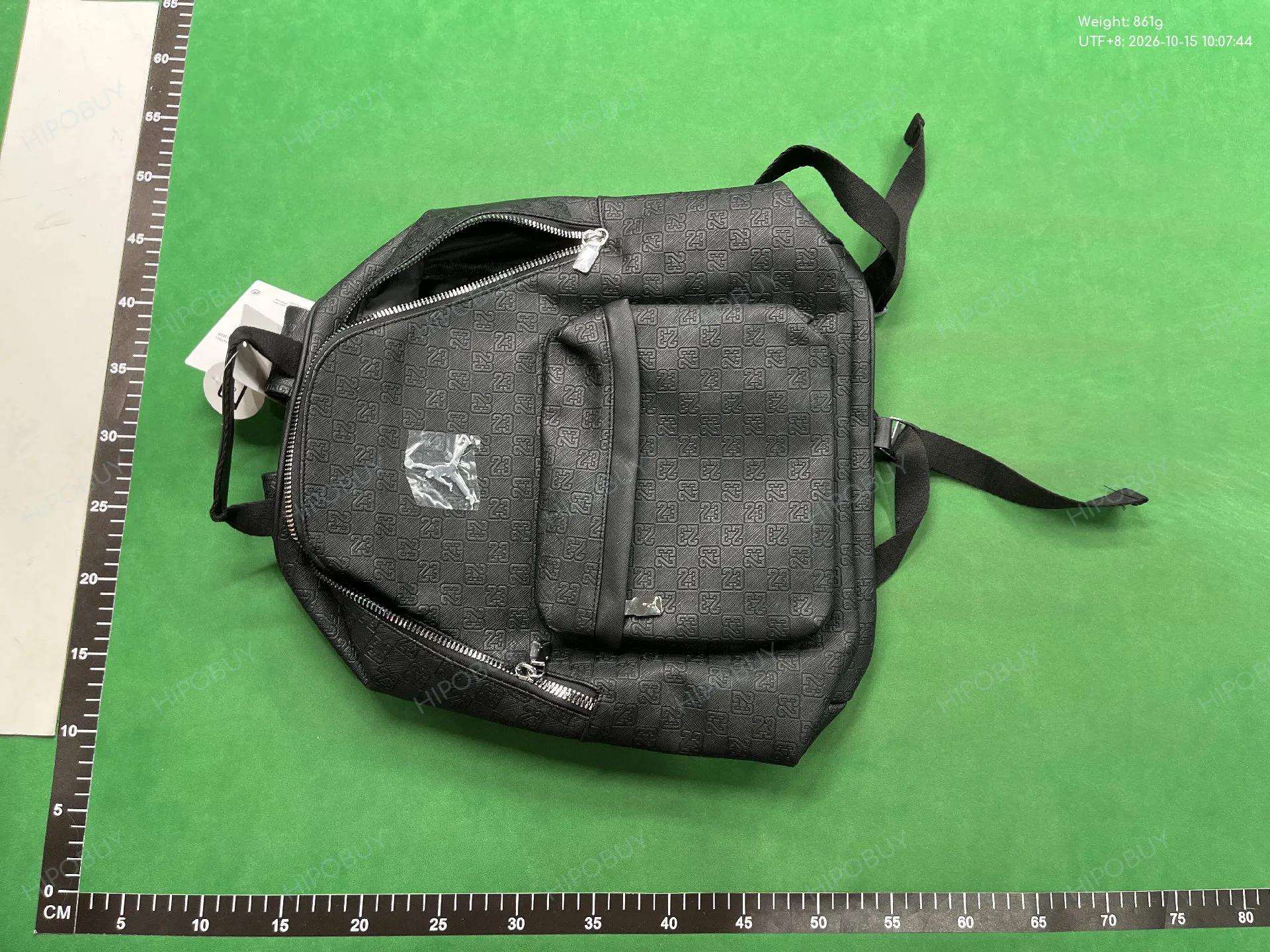 Foto QC 3 de Unbranded Checked Jacquard Backpack Turquoise