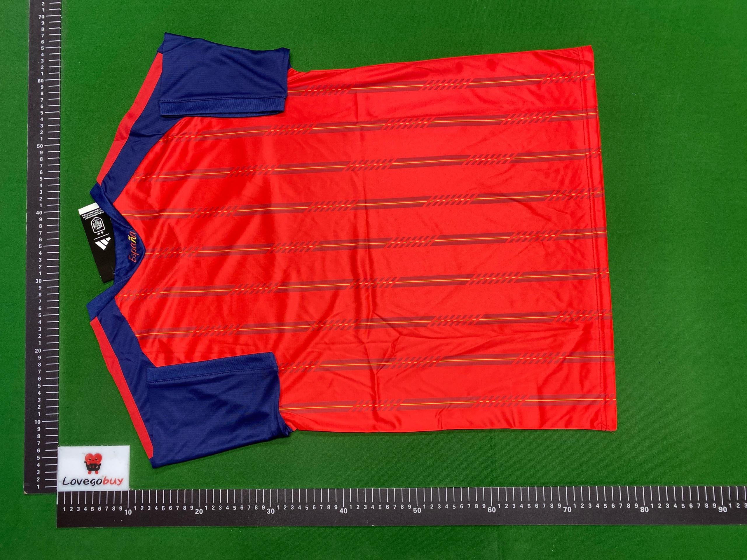 Foto QC 2 de adidas x Spain 2024 Home Lamine Yamal #19 Jersey Red/Navy