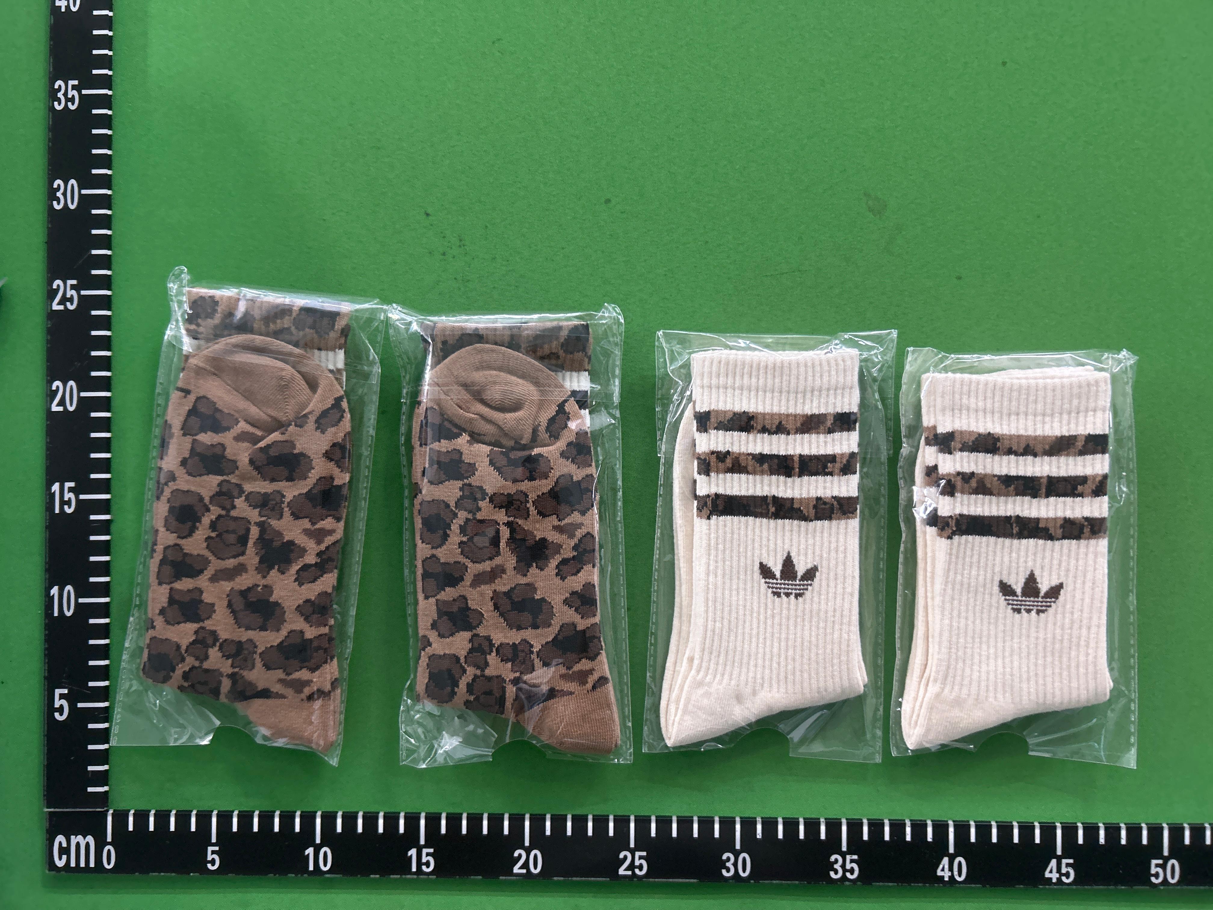 Foto QC 8 de adidas Originals Leopard Print Crew Socks Multicolor White