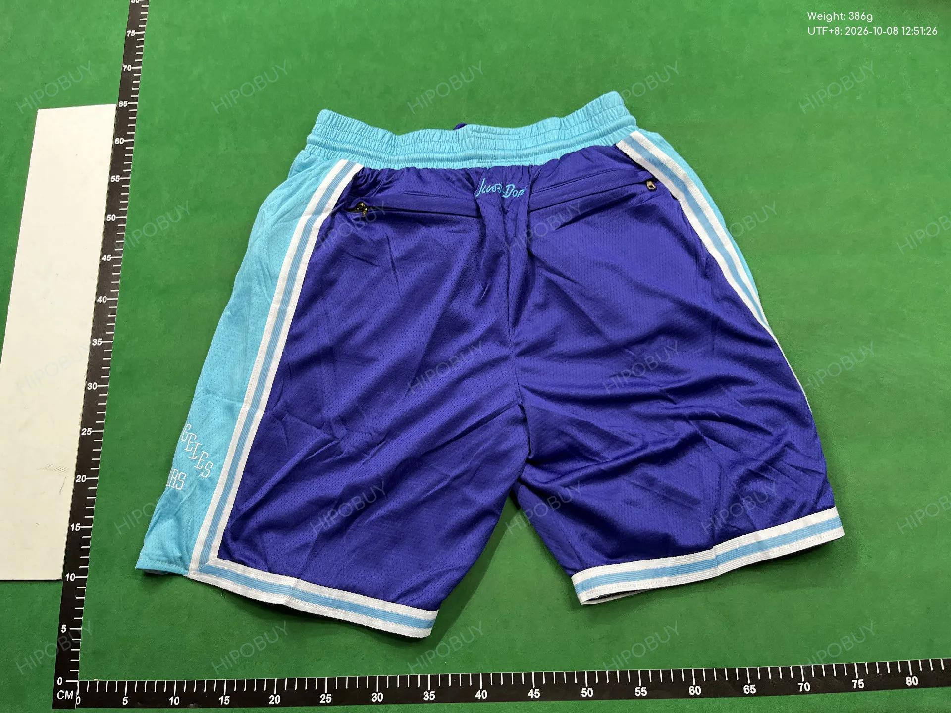 Foto QC 3 de NBA Los Angeles Lakers Year of the Tiger Basketball Shorts Mesh Purple Teal