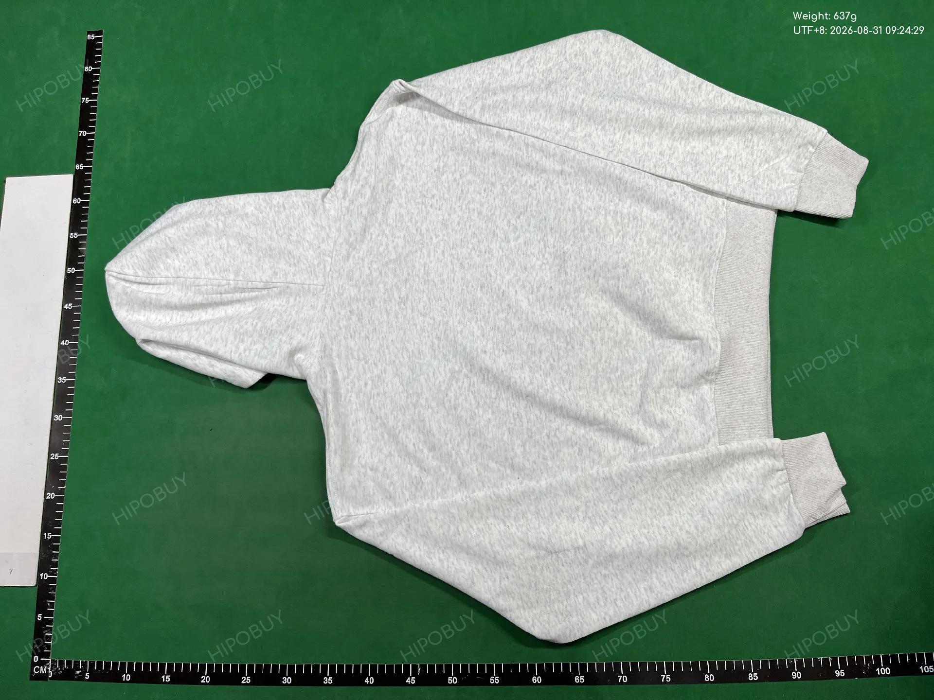 Foto QC 3 de Unbranded Heavyweight Cropped Boxy Hooded Sweater Navy