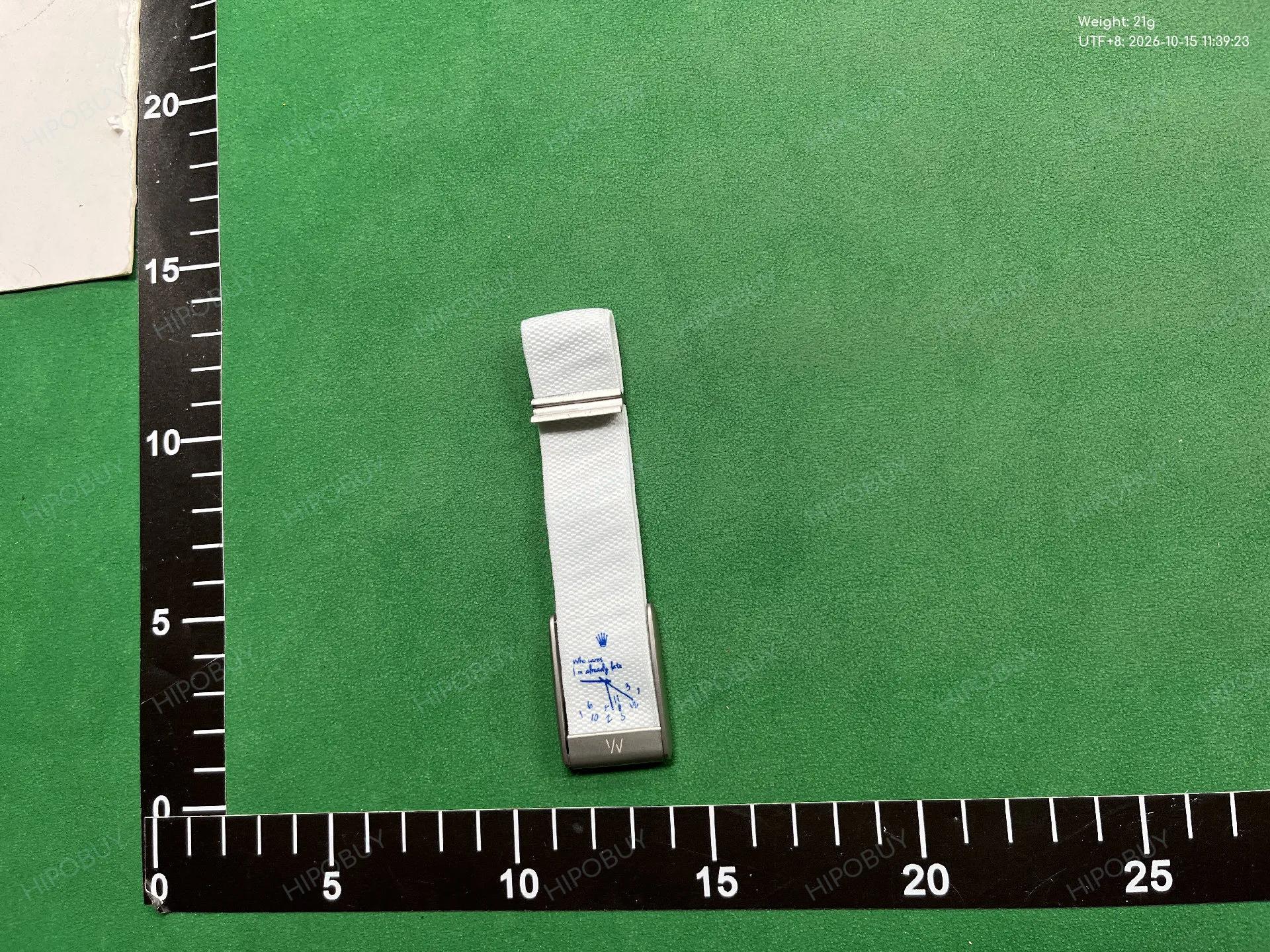 Foto QC 6 de Other Nylon Who Cares I'm Already Late Watch Band for WHOOP 4.0 White