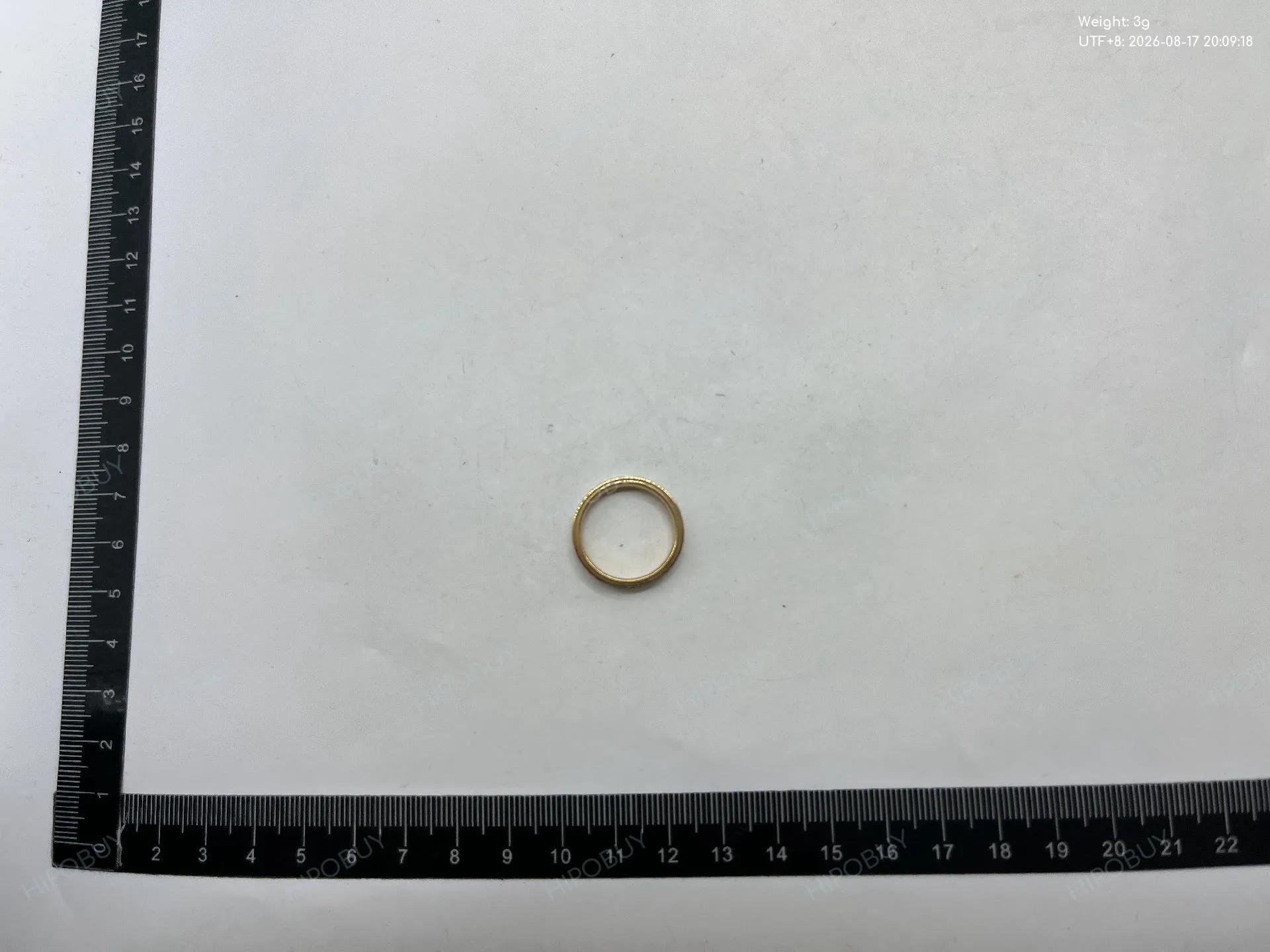 Foto QC 3 de Other Ring Titanium Steel Zircon Silver Blue