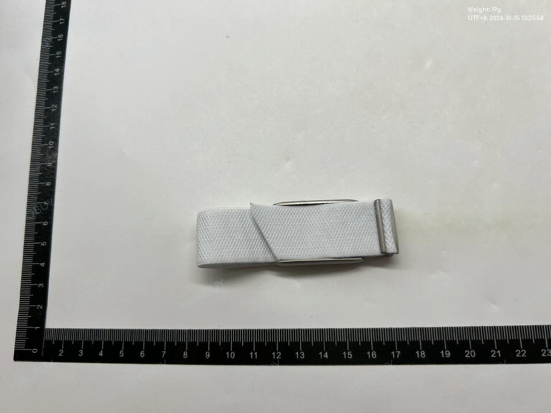 Foto QC 7 de Other Nylon Who Cares I'm Already Late Watch Band for WHOOP 4.0 White