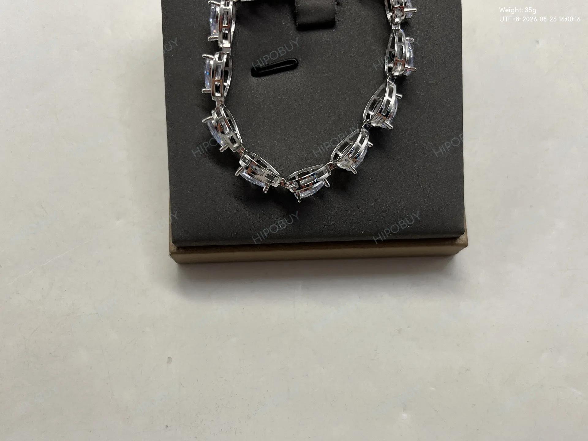 Foto QC 8 de Other Bracelet Metal Teardrop Crystal Silver