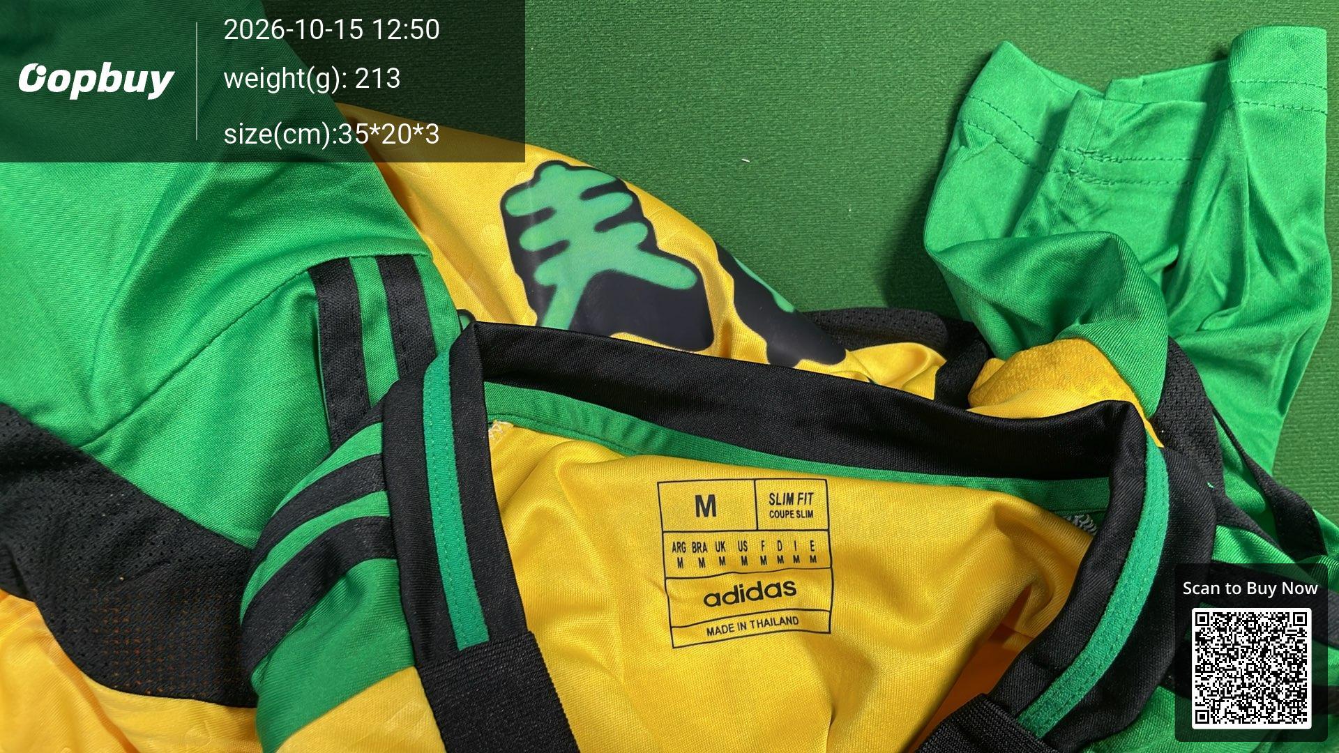 Foto QC 5 de Eladio Carrion x adidas x Jamaica 2023 Sauce Boyz Special Edition Jersey Yellow