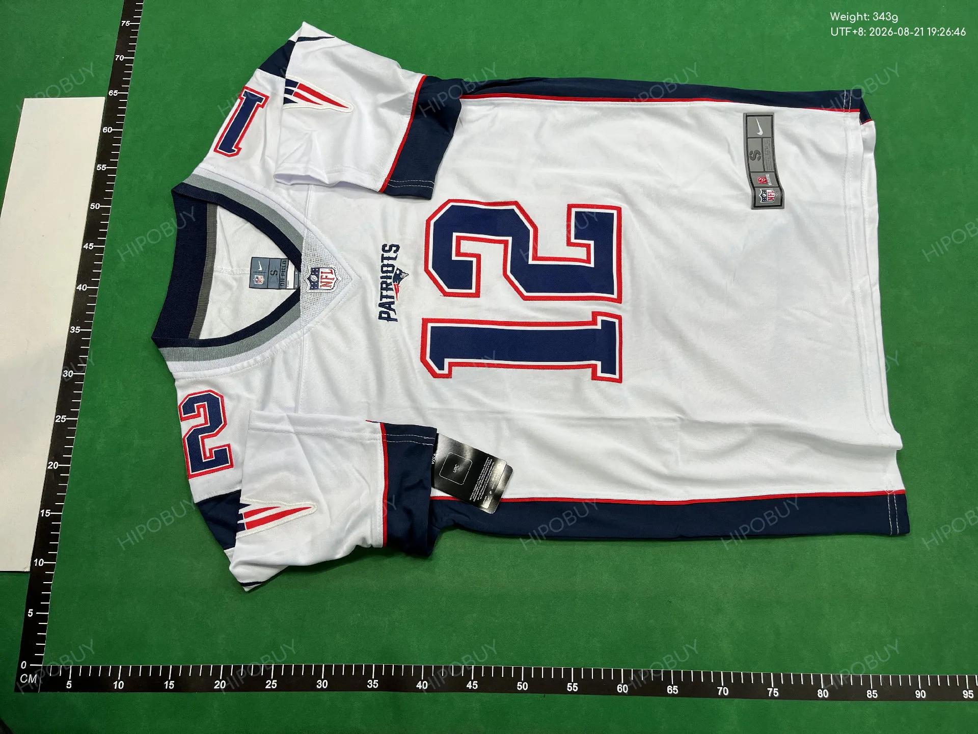 Foto QC 2 de NFL x New England Patriots Retro 2000 Tom Brady #12 Home Jersey Navy