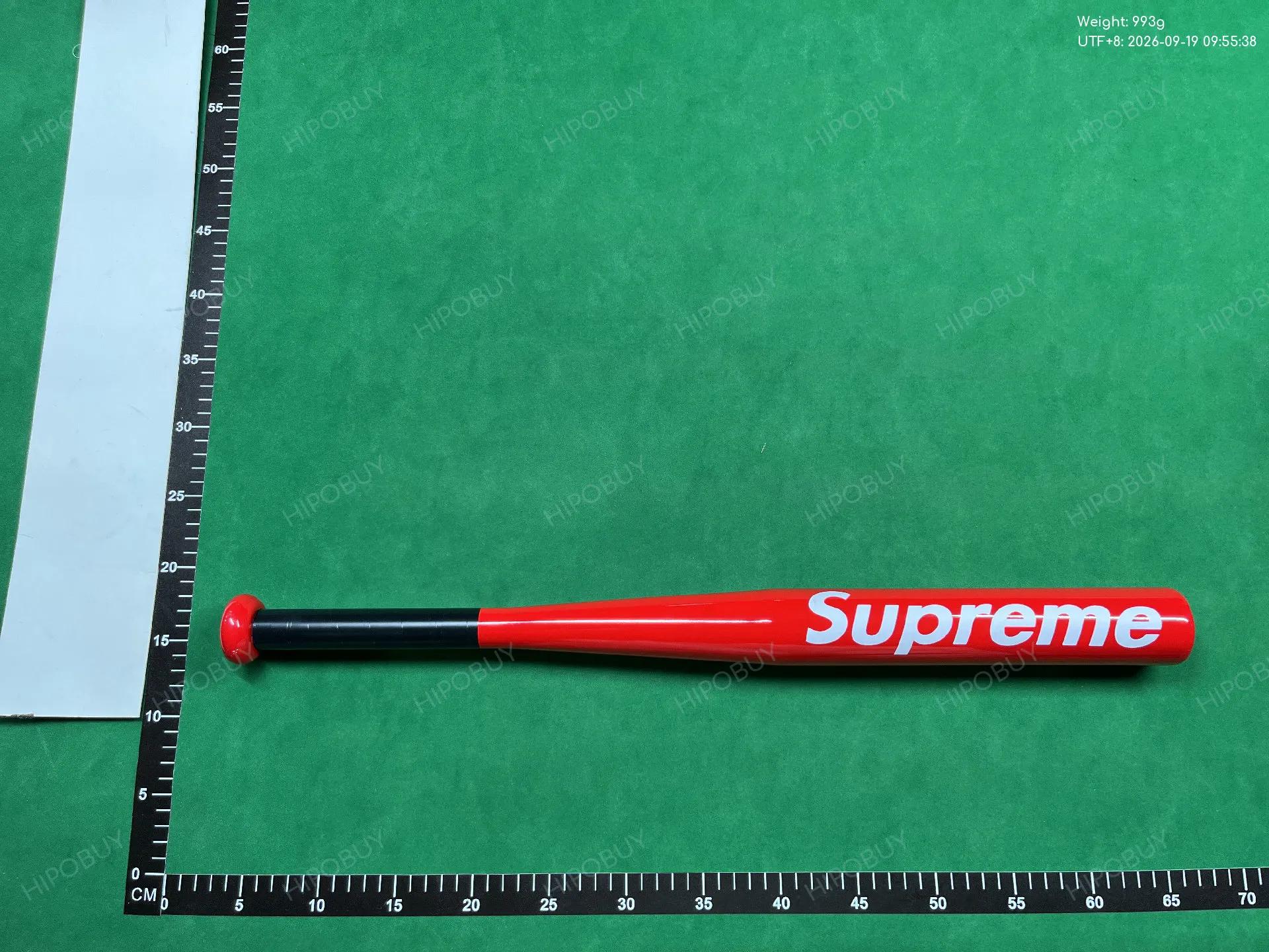 Foto QC 5 de Supreme Baseball Bat Black/Red Wood Baseball Bat