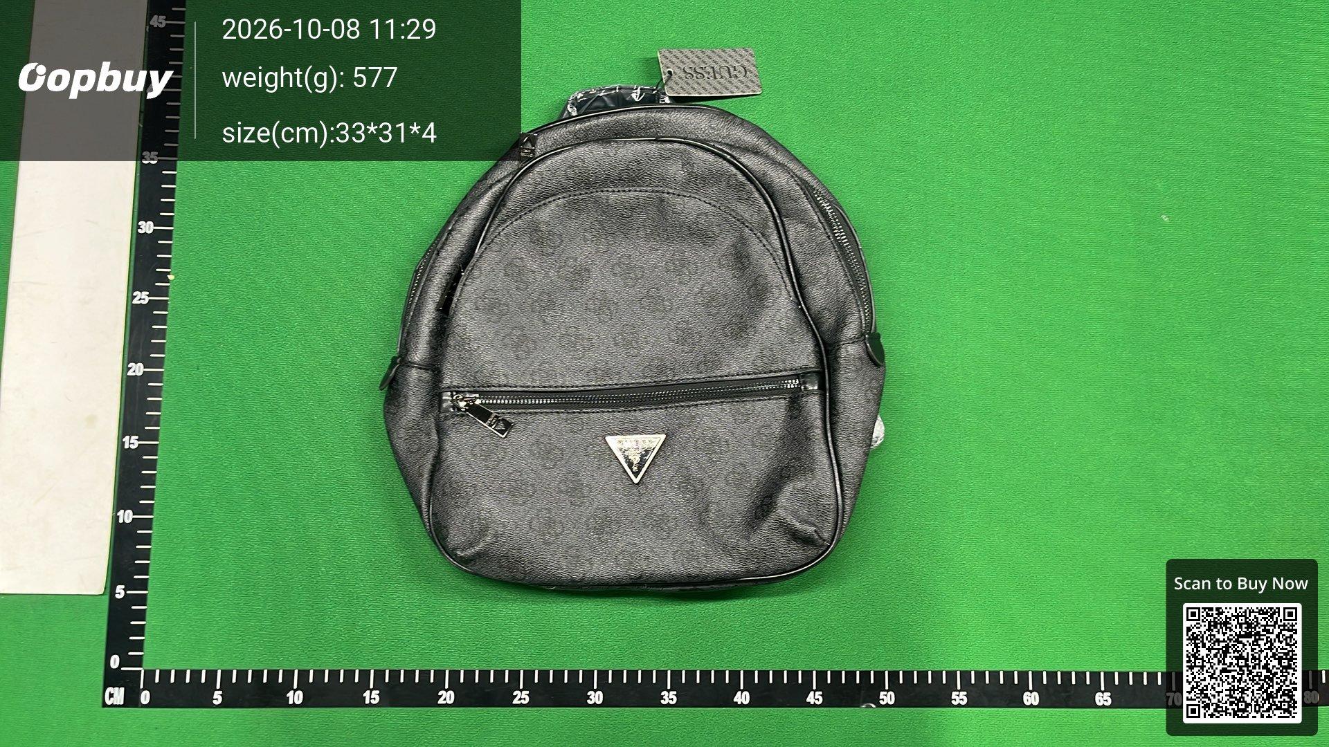 Foto QC 3 de Guess Erenia Backpack Large Coal Logo