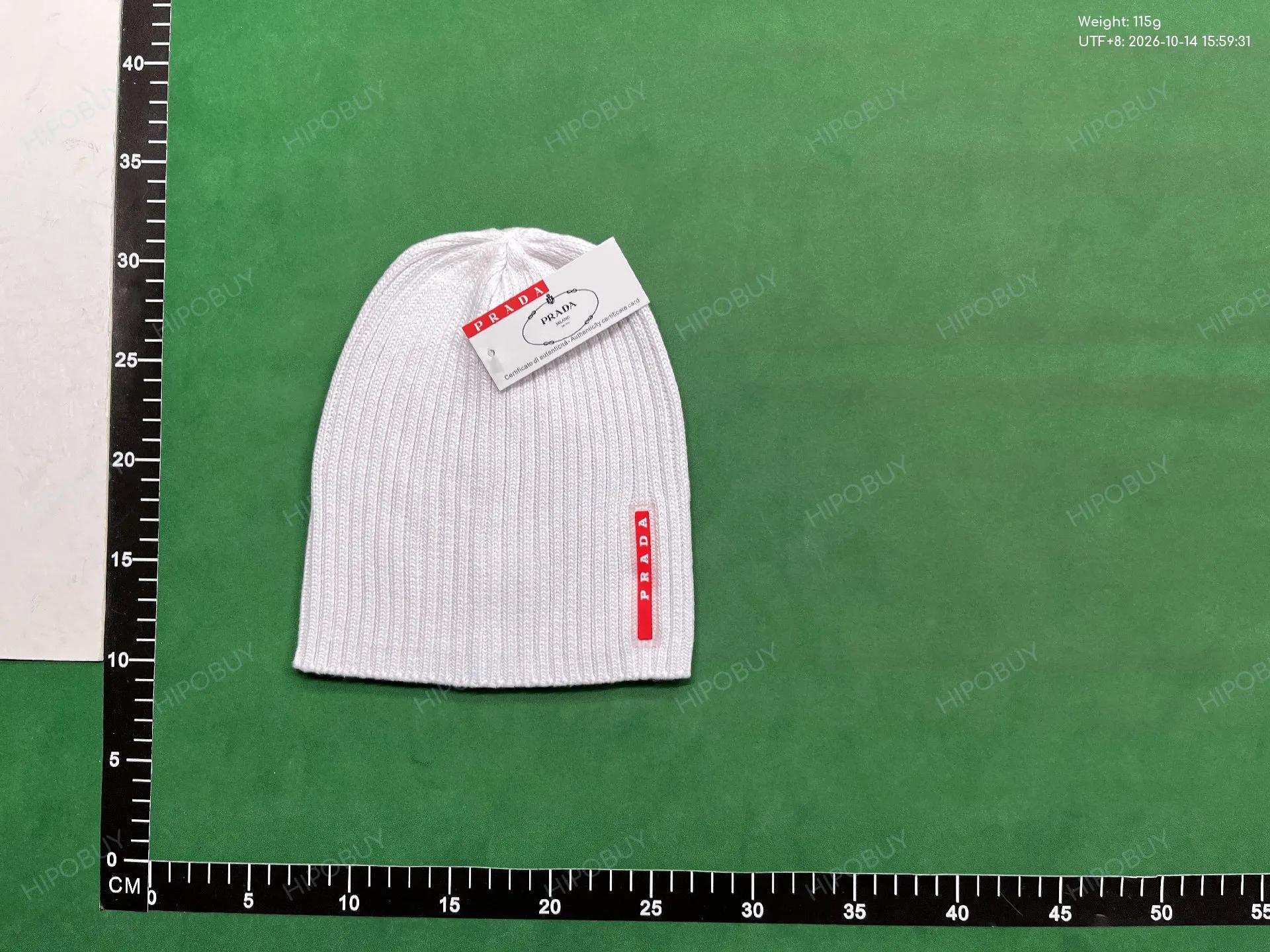 Foto QC 2 de Prada Linea Rossa Beanie Brown