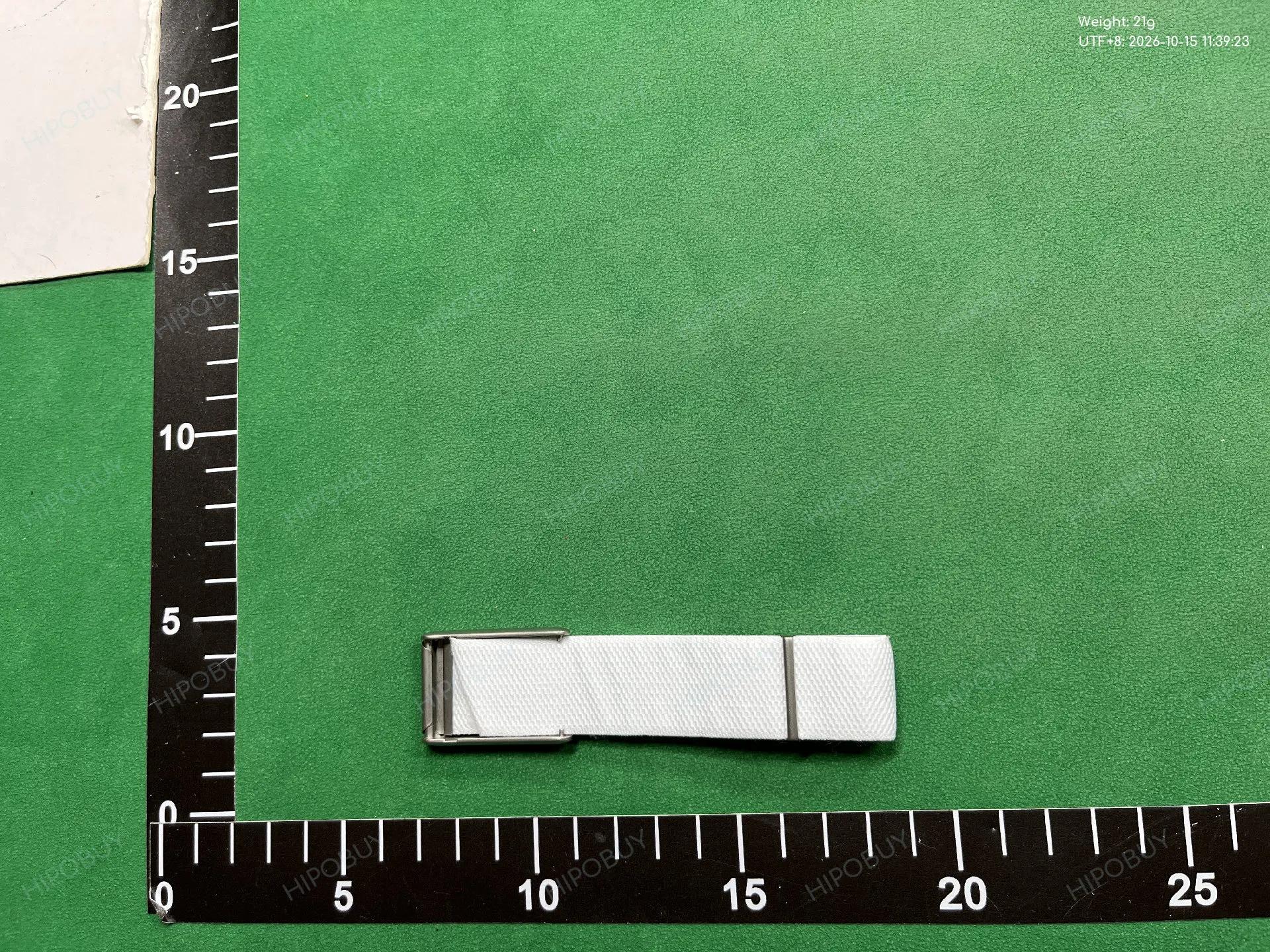 Foto QC 5 de Other Nylon Who Cares I'm Already Late Watch Band for WHOOP 4.0 White