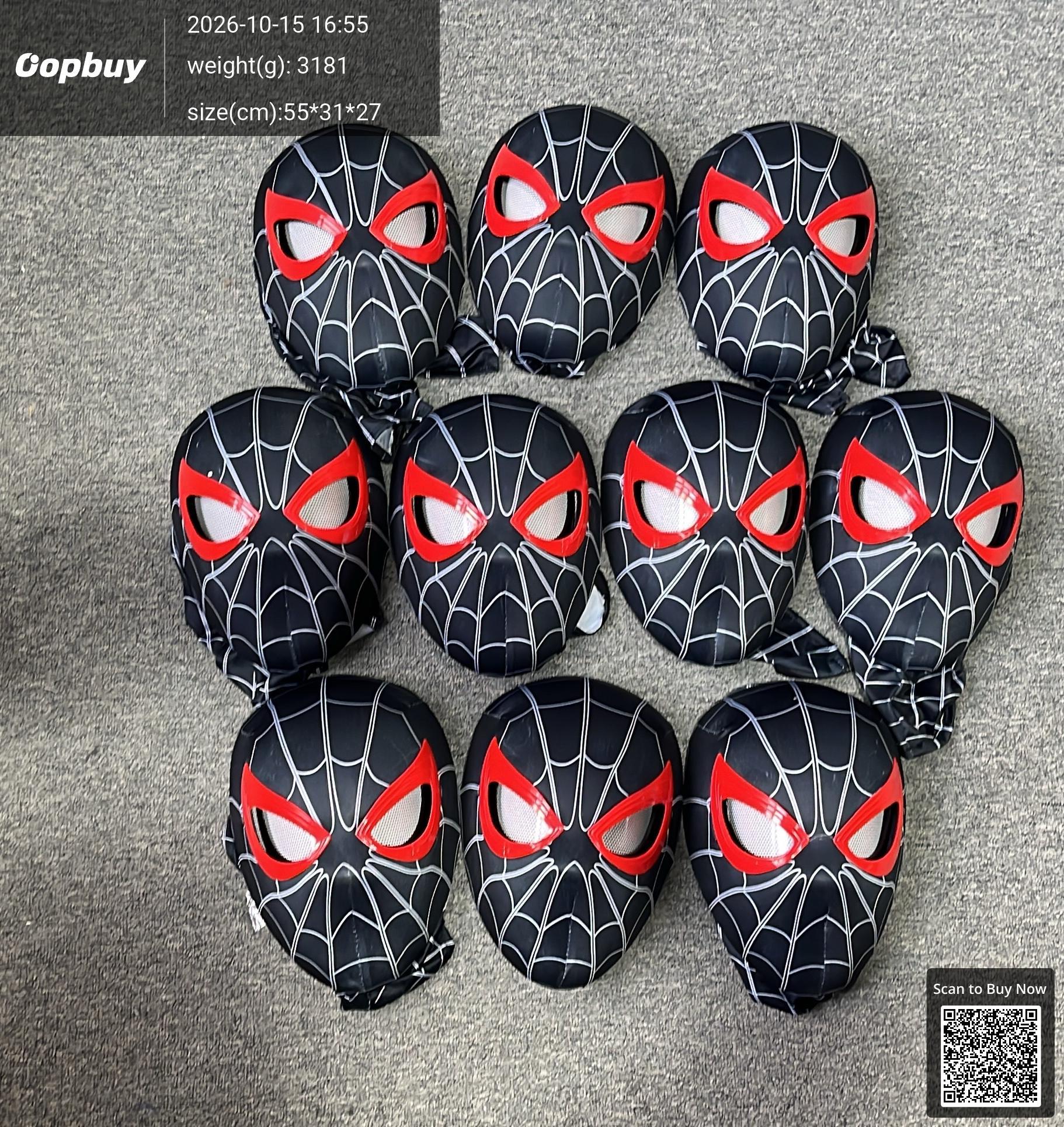 Foto QC 3 de Marvel Spider-Man Far From Home Electric Movable Eyes ABS and Fabric Mask