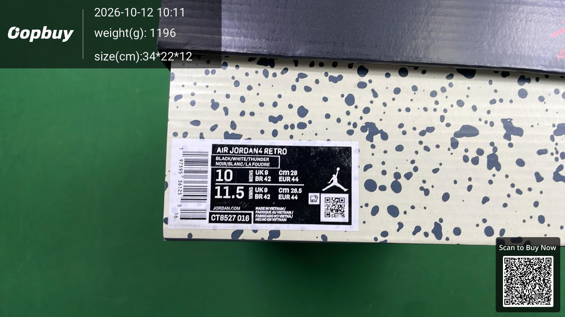 Foto QC 2 de Jordan 4 Retro KAWS Cool Grey 930155-003