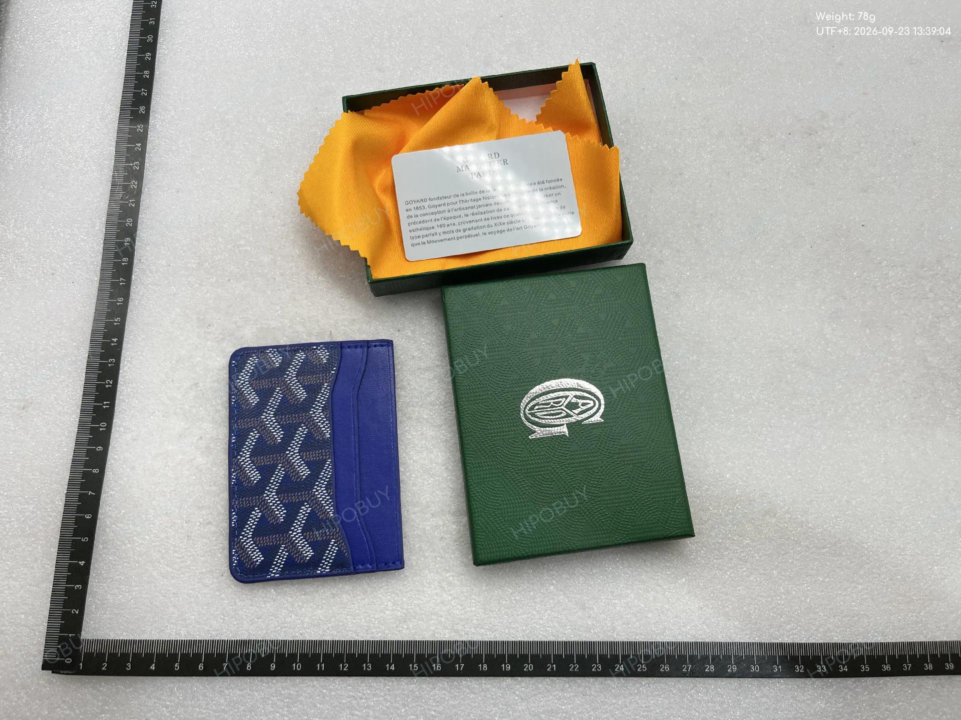 Foto QC 3 de Goyard Matignon GM Wallet Goyardine Blue