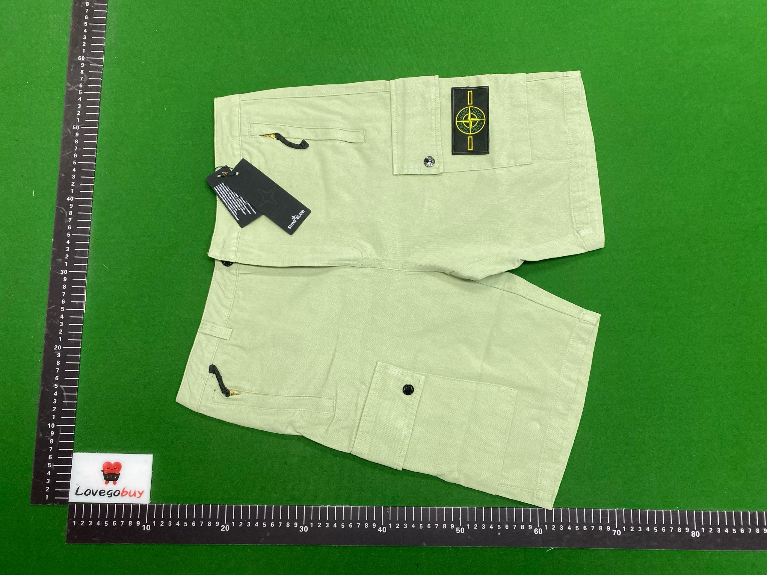Foto QC 5 de Stone Island Cargo Shorts Compass Badge White