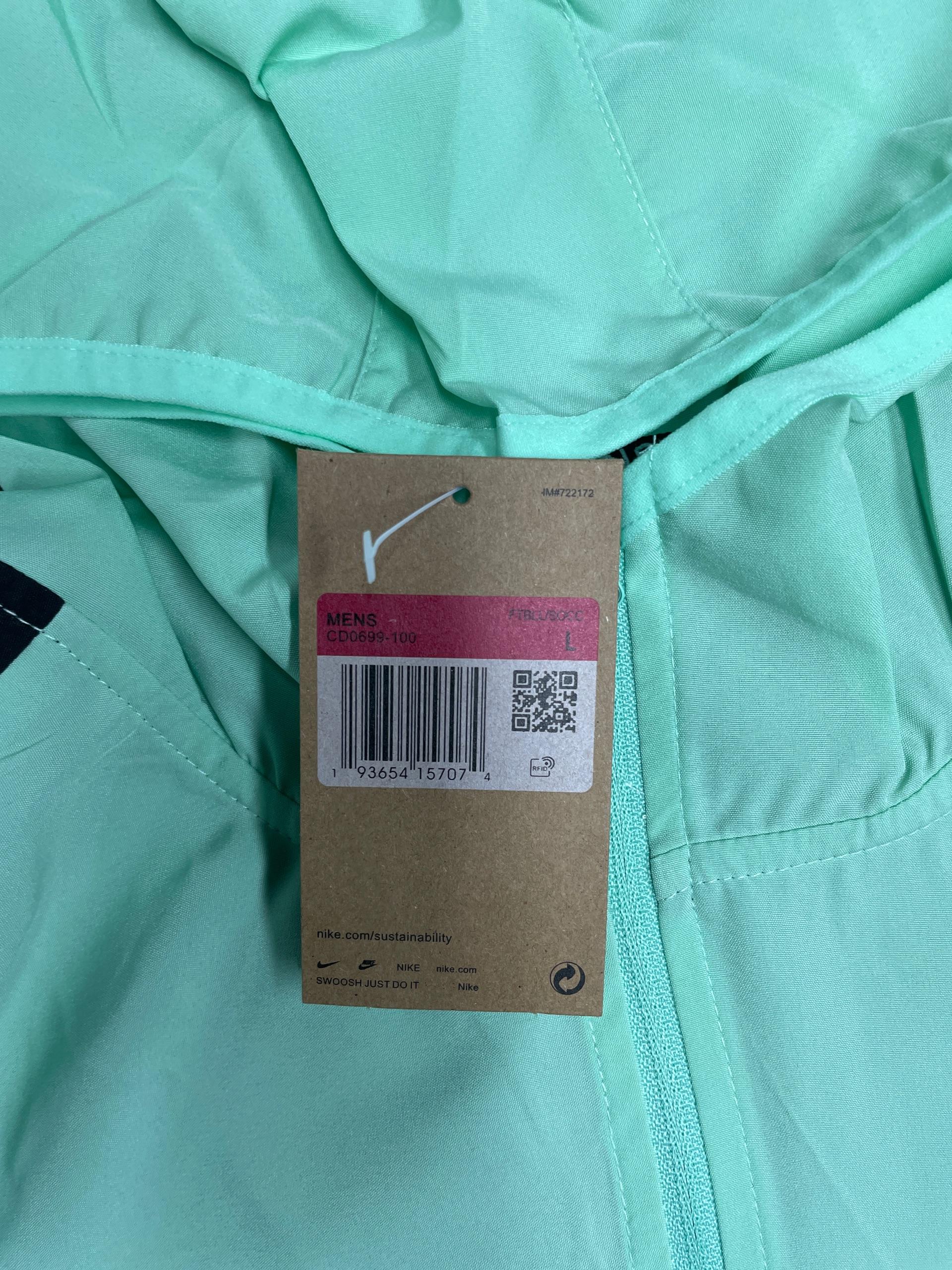 Foto QC 6 de Other Windbreaker Jacket Sun Protection Colorblock Mint Green Grey