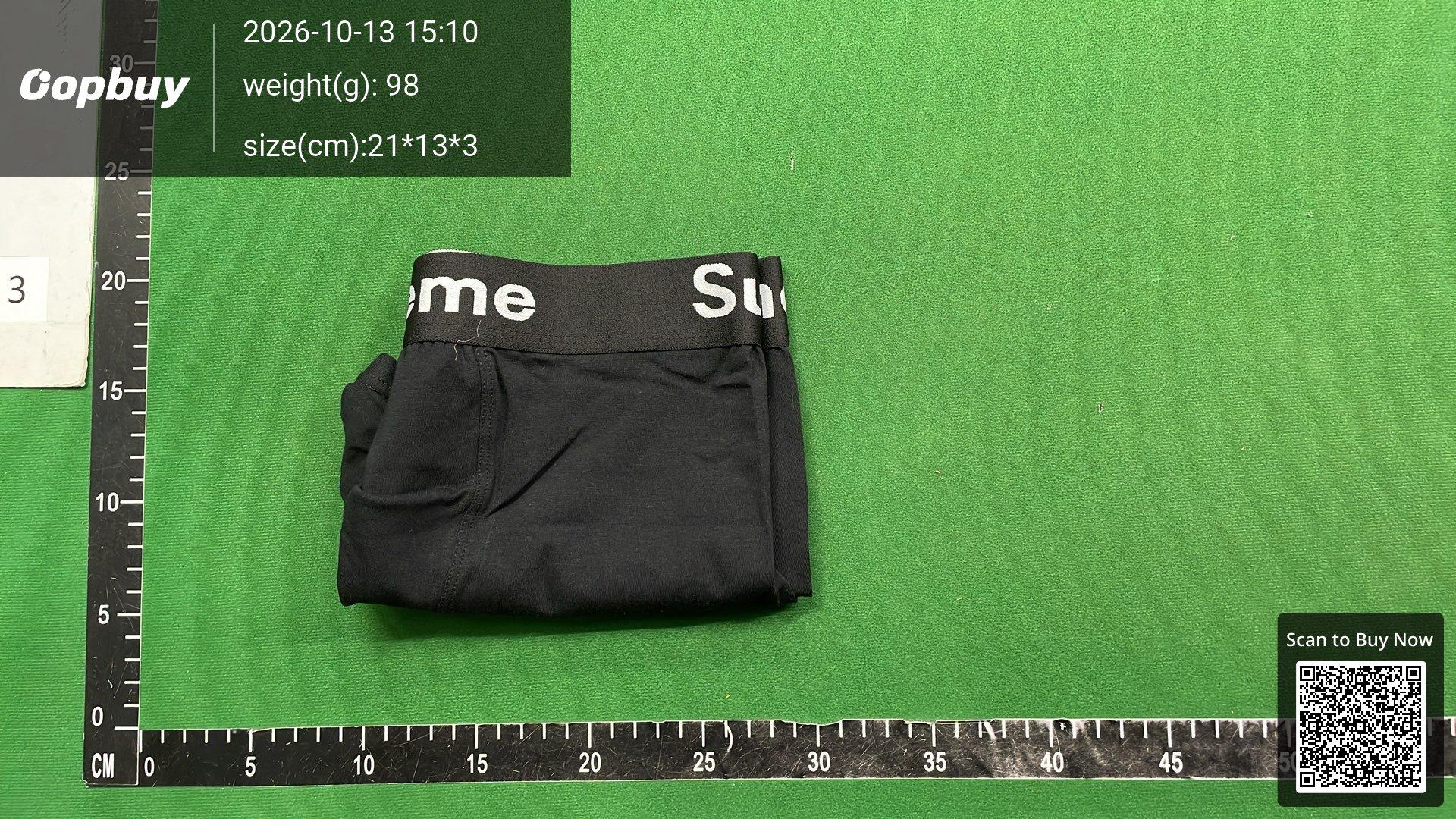 Foto QC 2 de Supreme Underwear Cotton Boxer Brief Grey