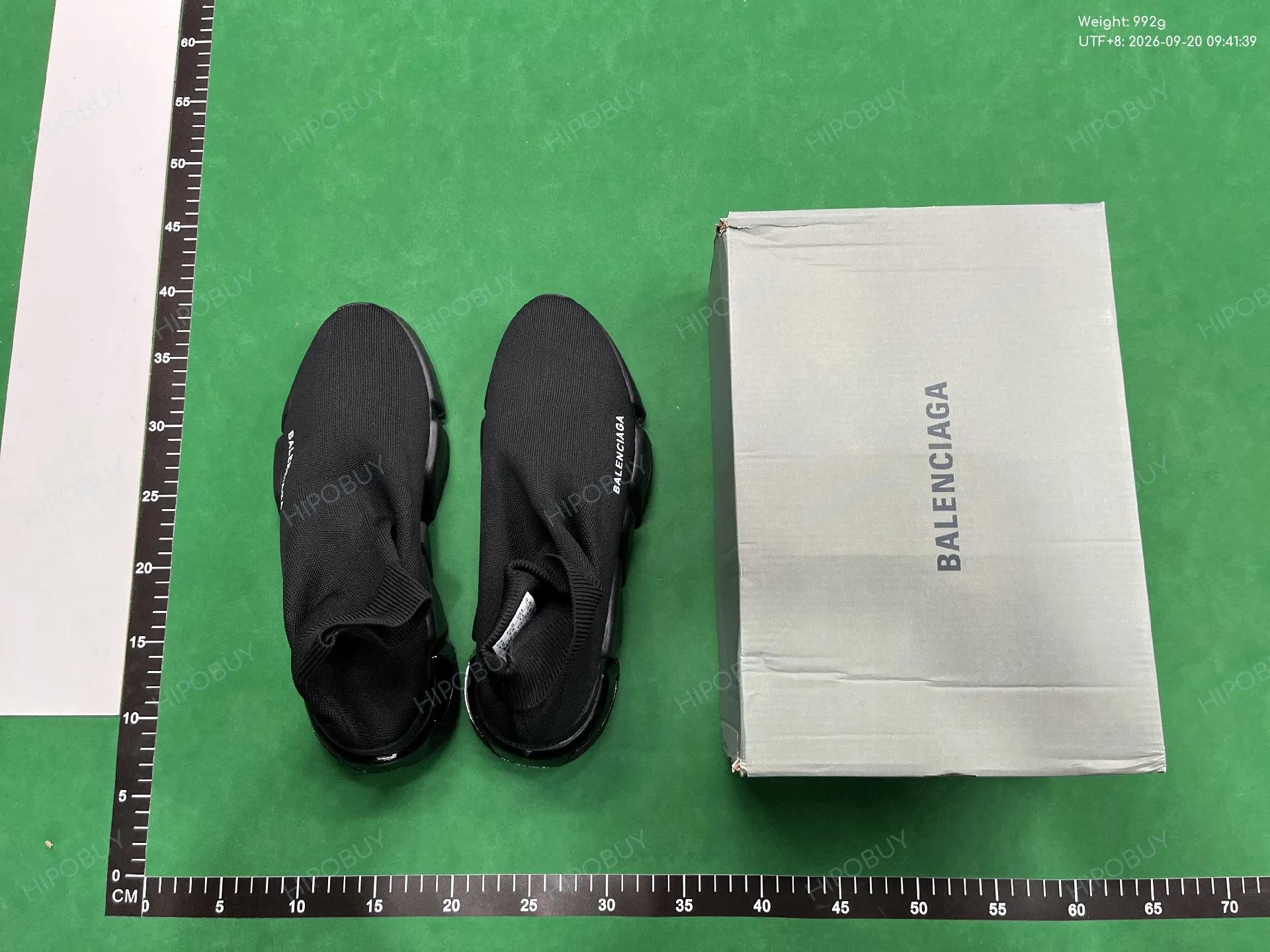 Foto QC 7 de Balenciaga Speed Trainer Knit Black White