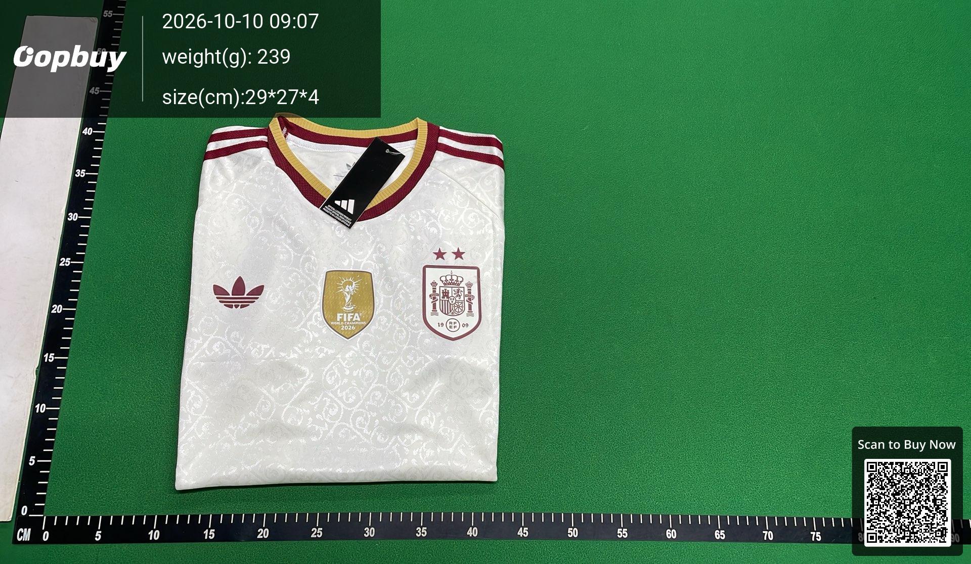 Foto QC 3 de adidas x Spain 2026 Away 2-Star Lamine Yamal #19 Jersey White