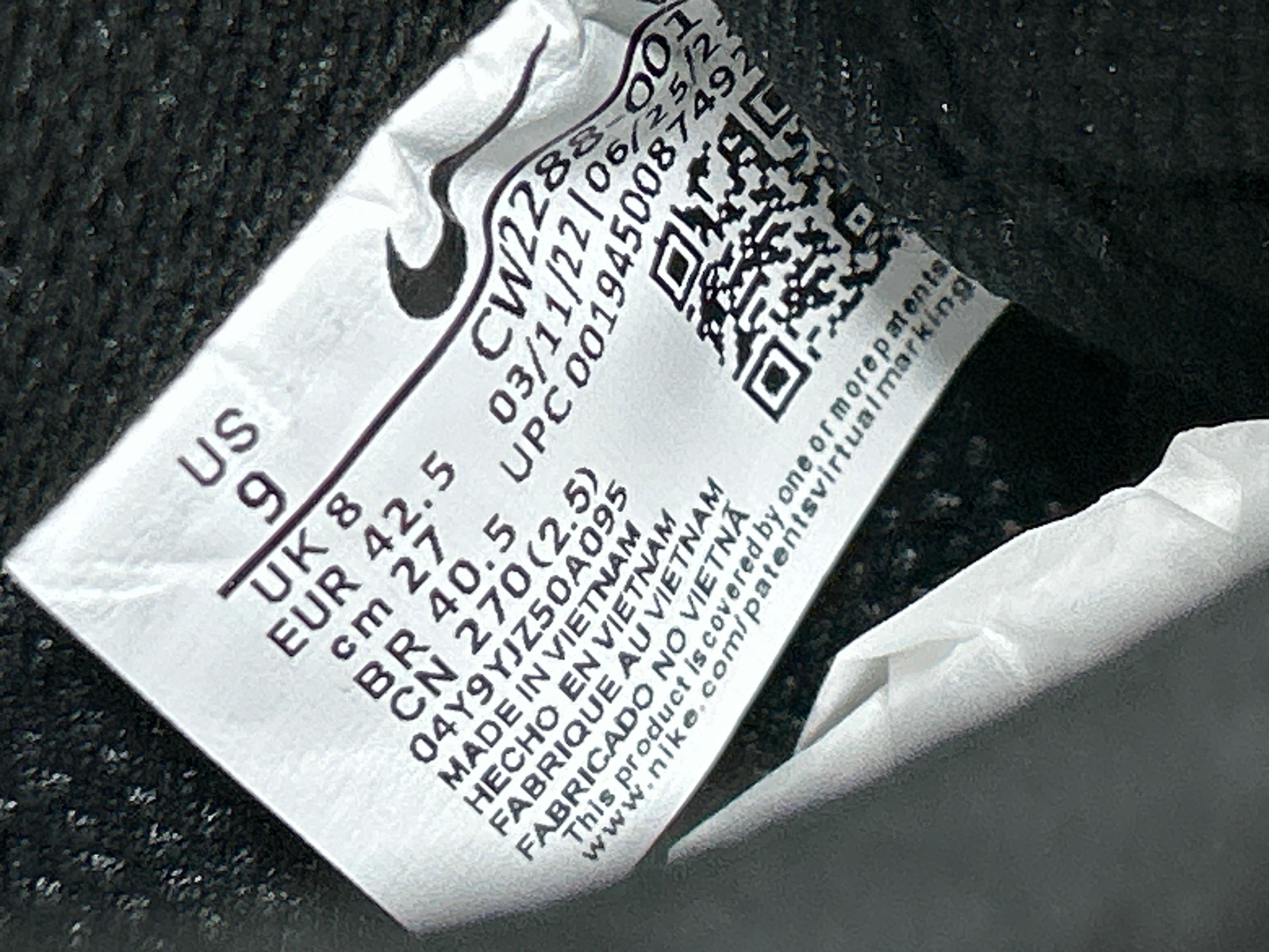 Foto QC 7 de Nike Air Force 1 Low '07 Triple Black Rope Laces CW2288-001