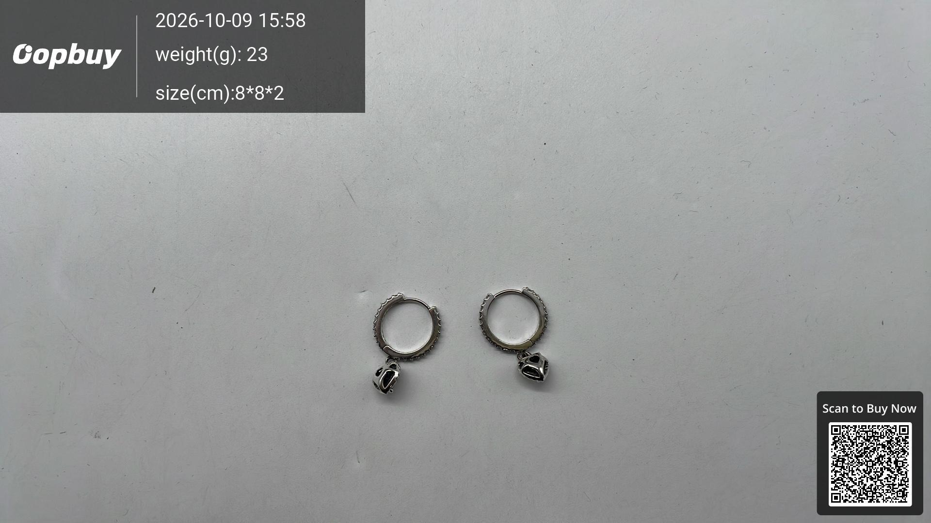Foto QC 5 de Other Earrings Silver Plated Crystal Blue