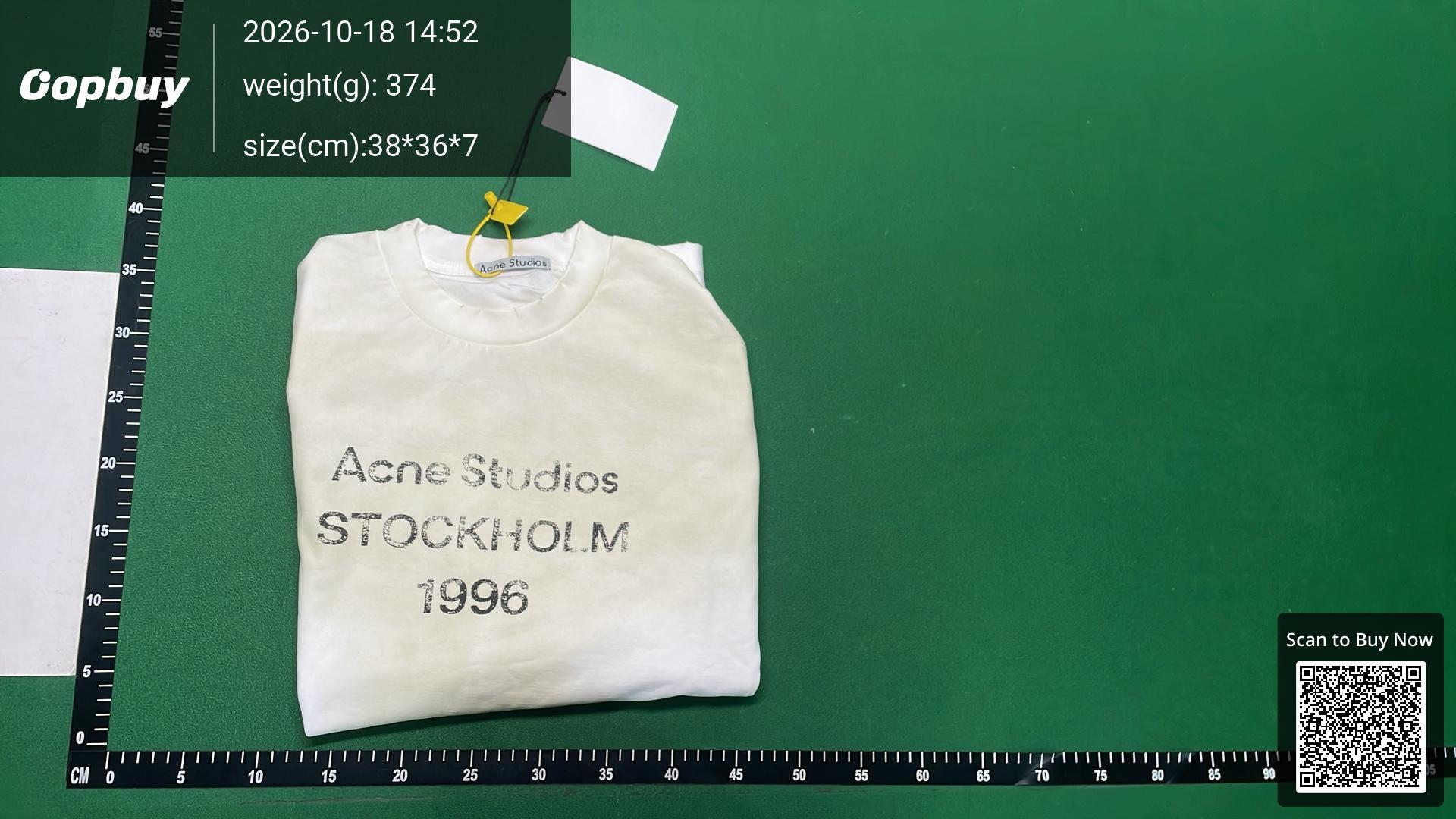 Foto QC 8 de Acne Studios Stockholm 1996 Hoodie Washed Black