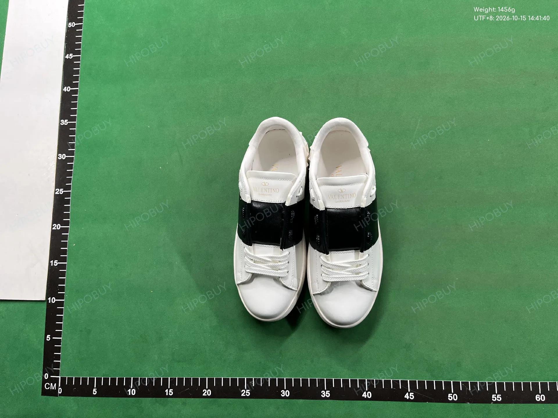 Foto QC 6 de Valentino Open Leather Low-Top Navy Band Rockstud White
