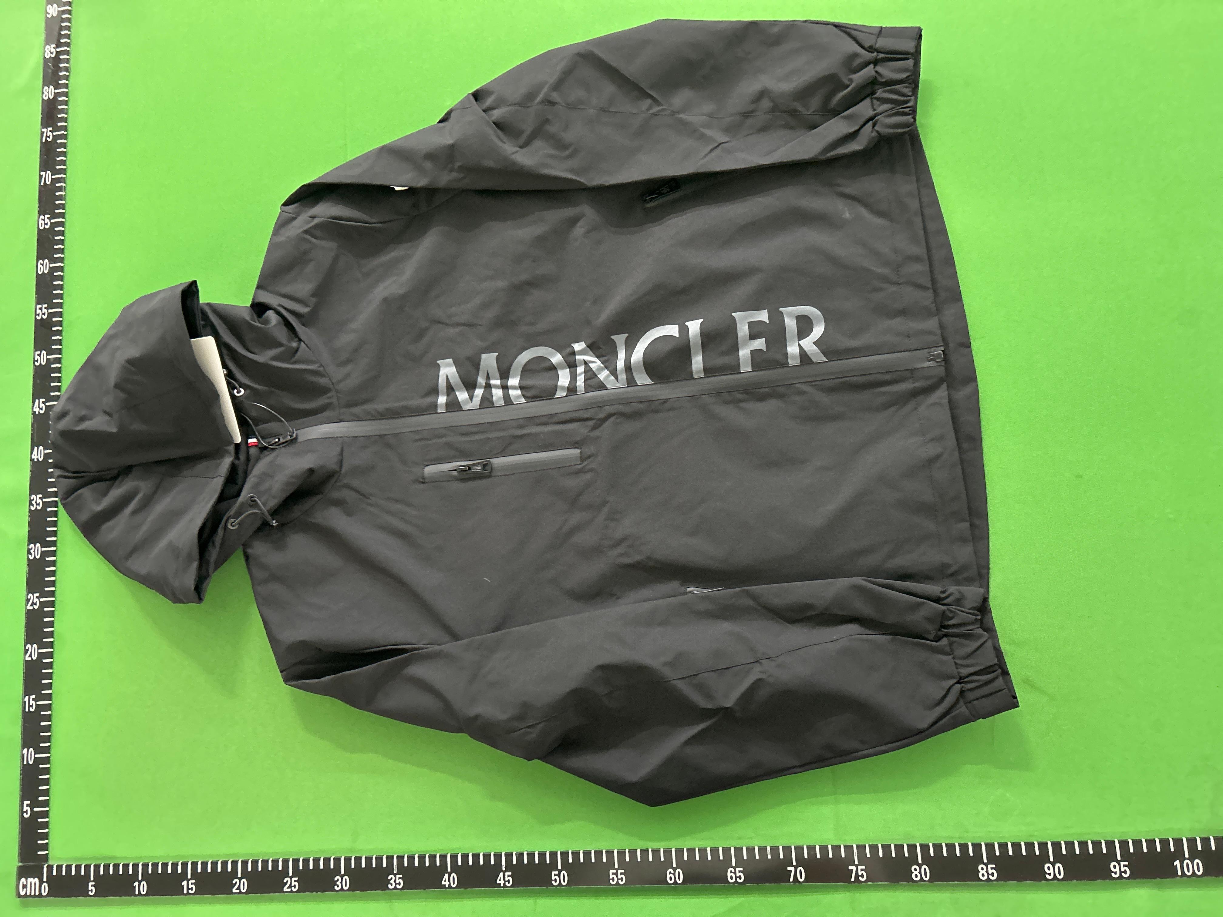 Foto QC 3 de Moncler Windbreaker Jacket Tricolor Stripe Black