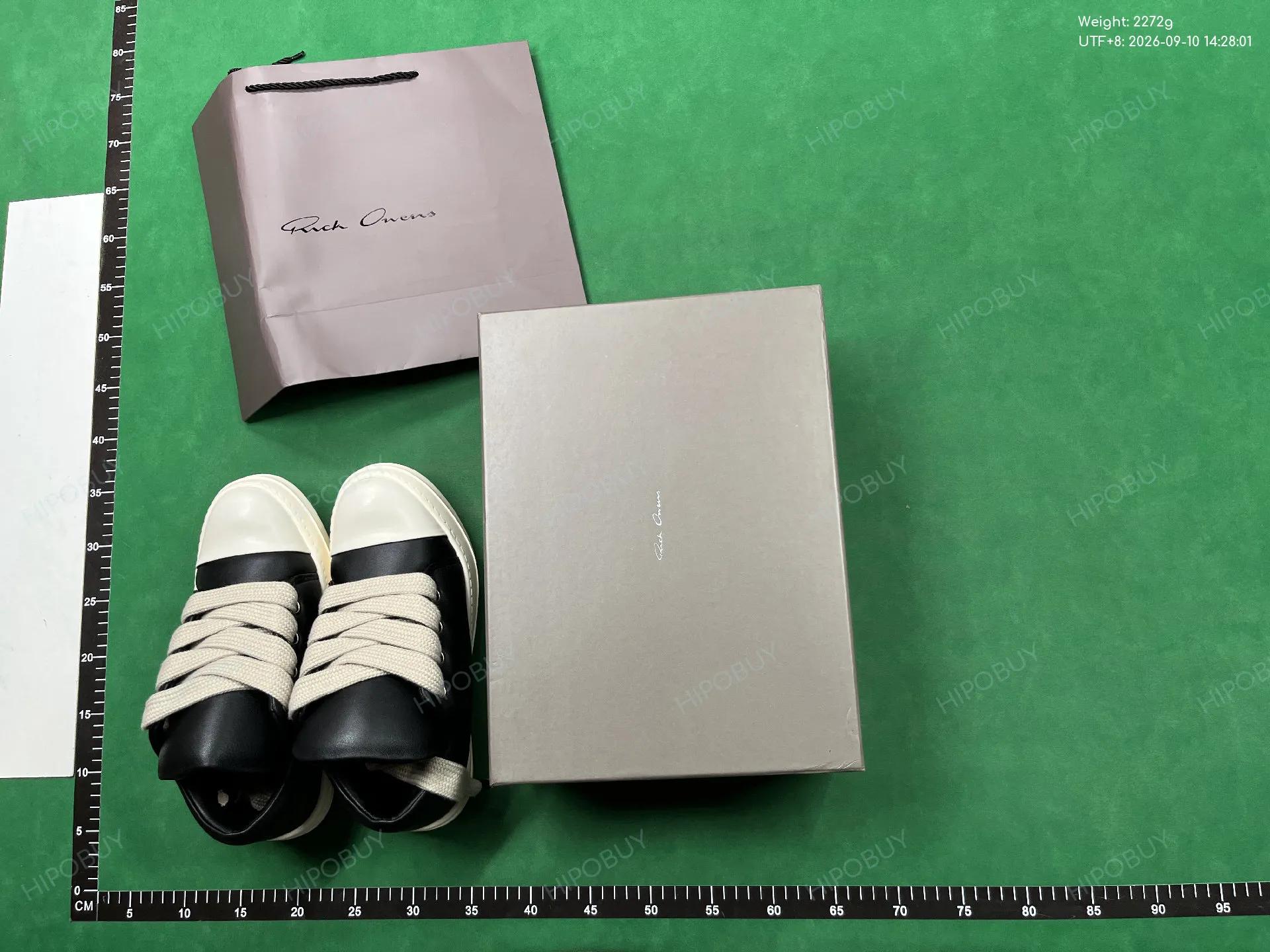 Foto QC 7 de Rick Owens Jumbo Lace Sneaks Low Black Milk