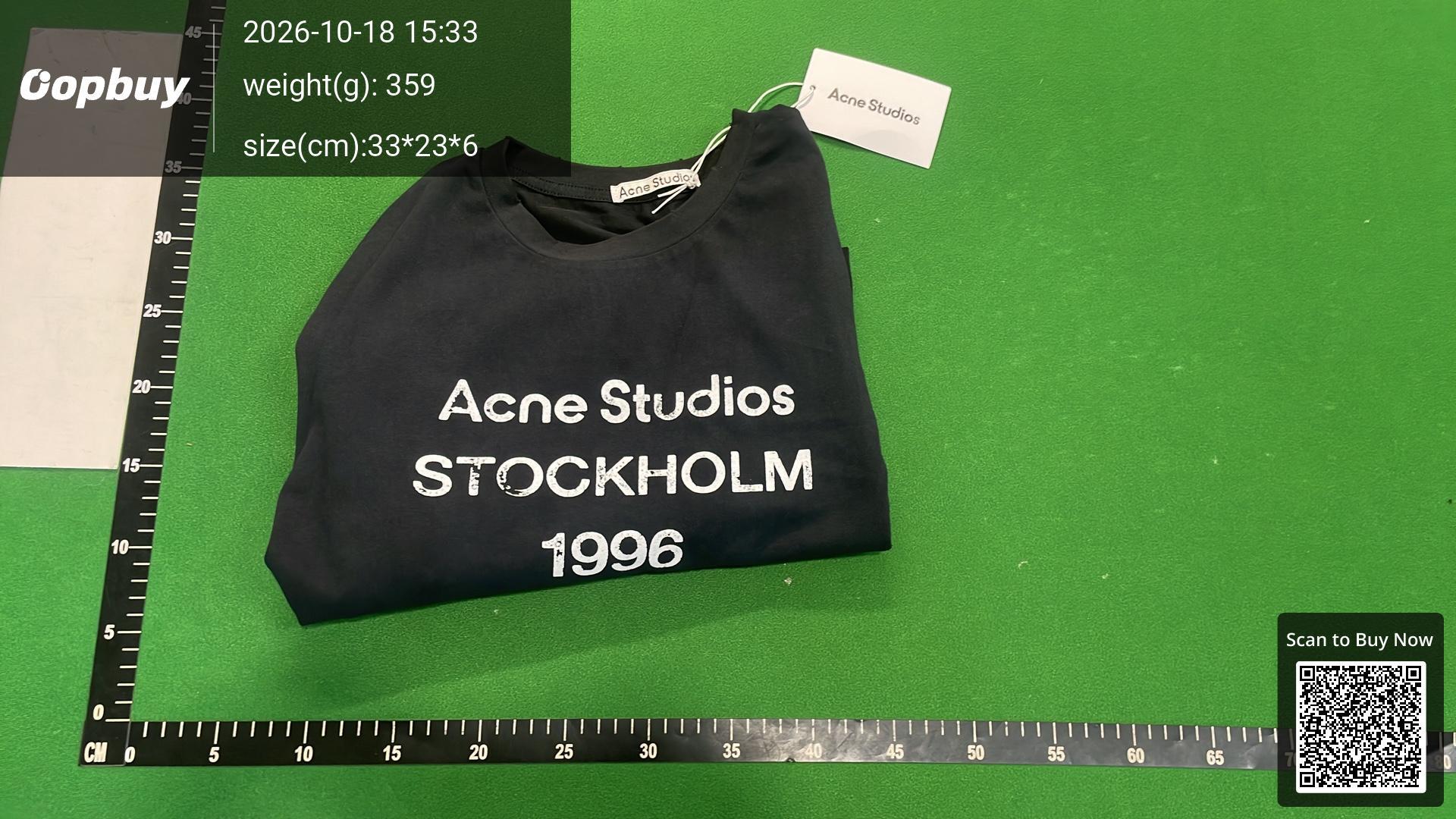 Foto QC 4 de Acne Studios Stockholm 1996 Hoodie Washed Black