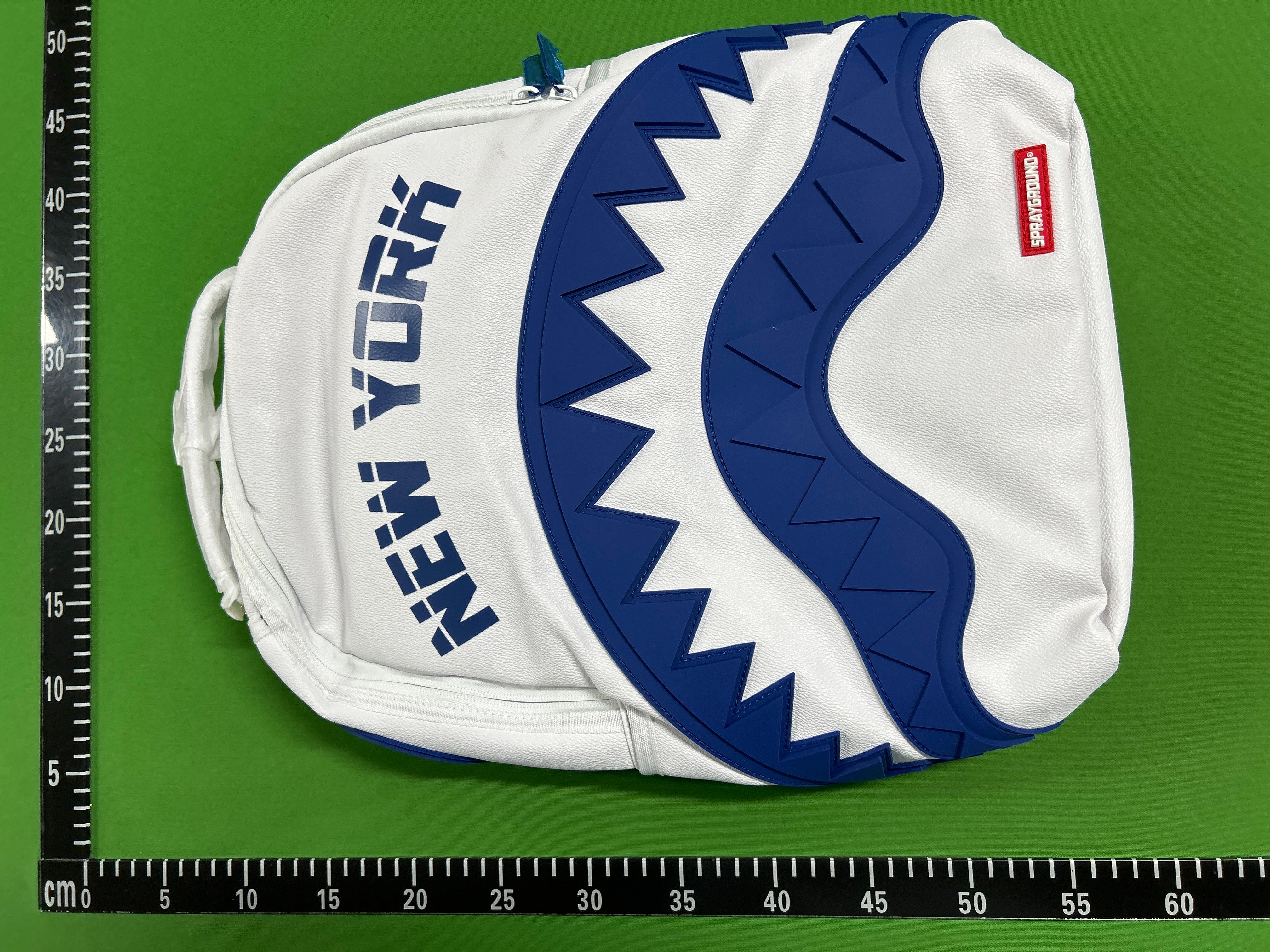 Foto QC 1 de Sprayground Sharks In Paris Backpack Black Grey Checkerboard
