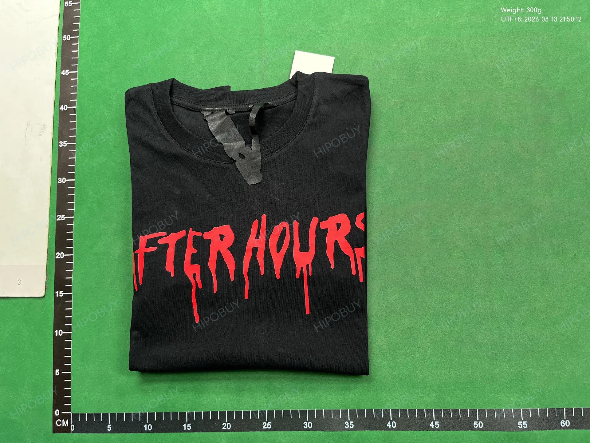 Foto QC 4 de Vlone x The Weeknd After Hours T-shirt Blood Drip Black